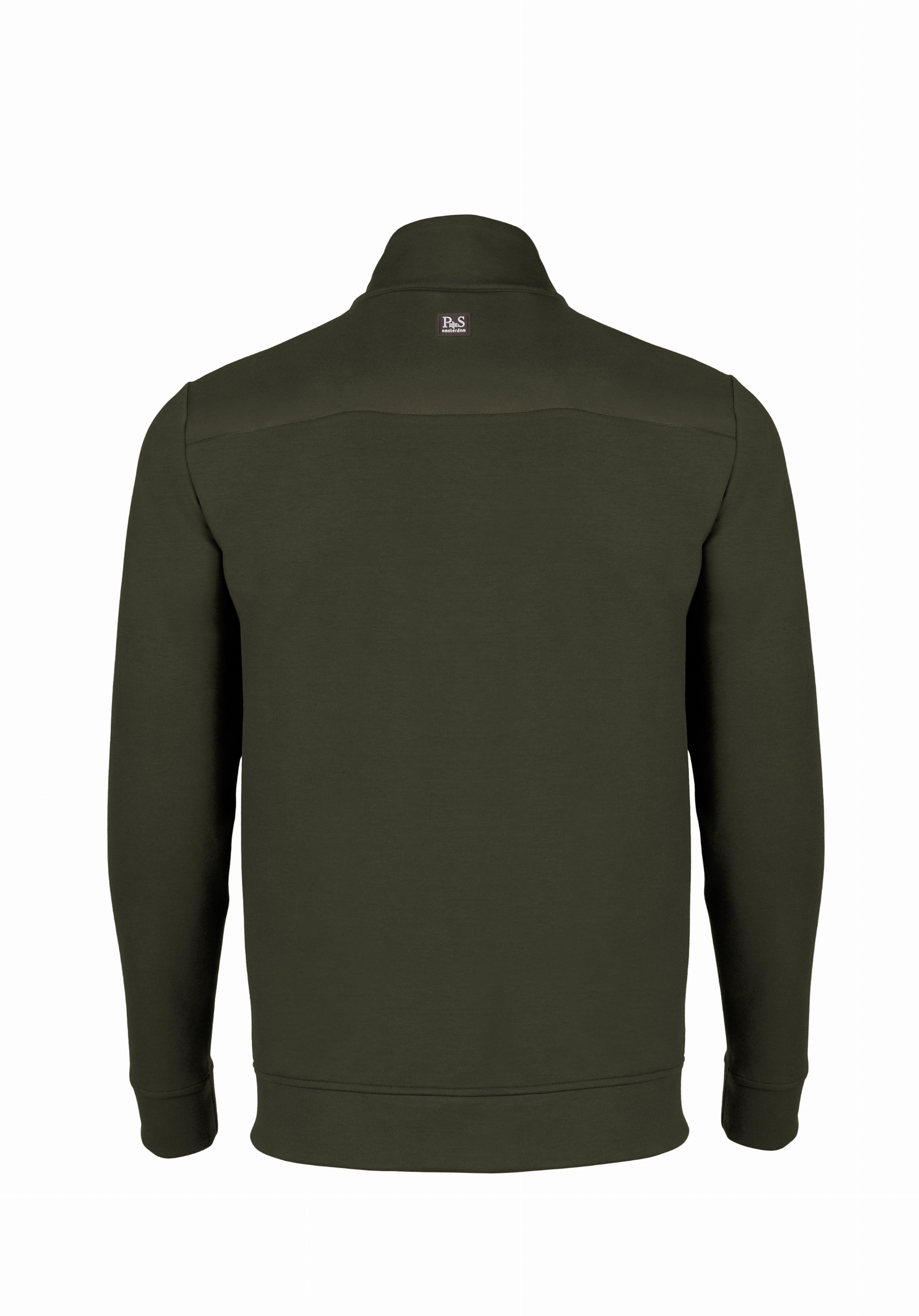 Shirt van katoen en cashmere | Green