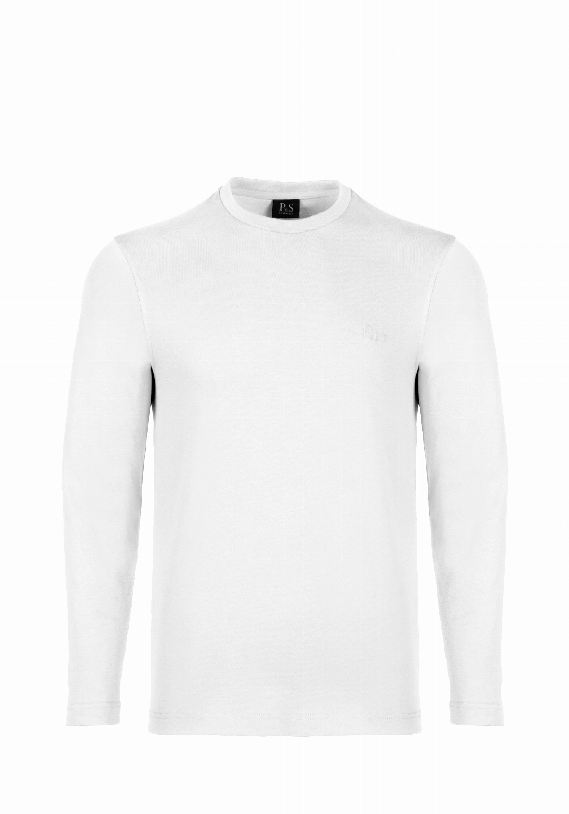 Shirt van katoen en cashmere | White