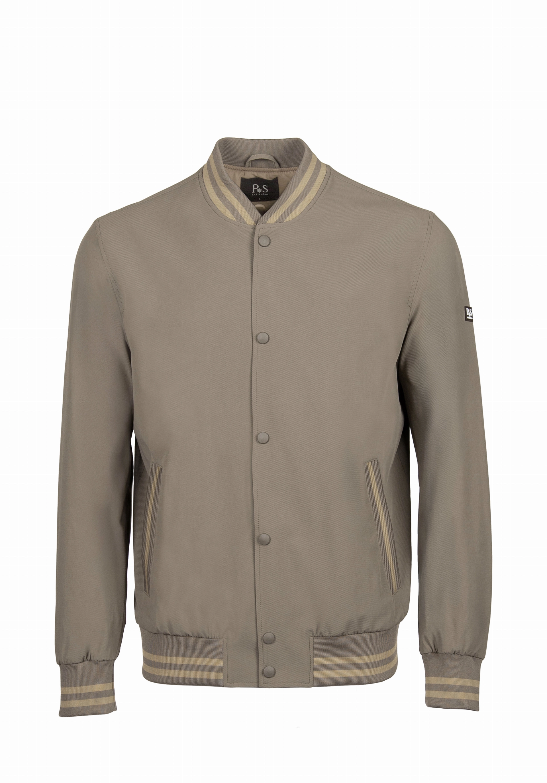 Shirt van katoen en cashmere | Brown
