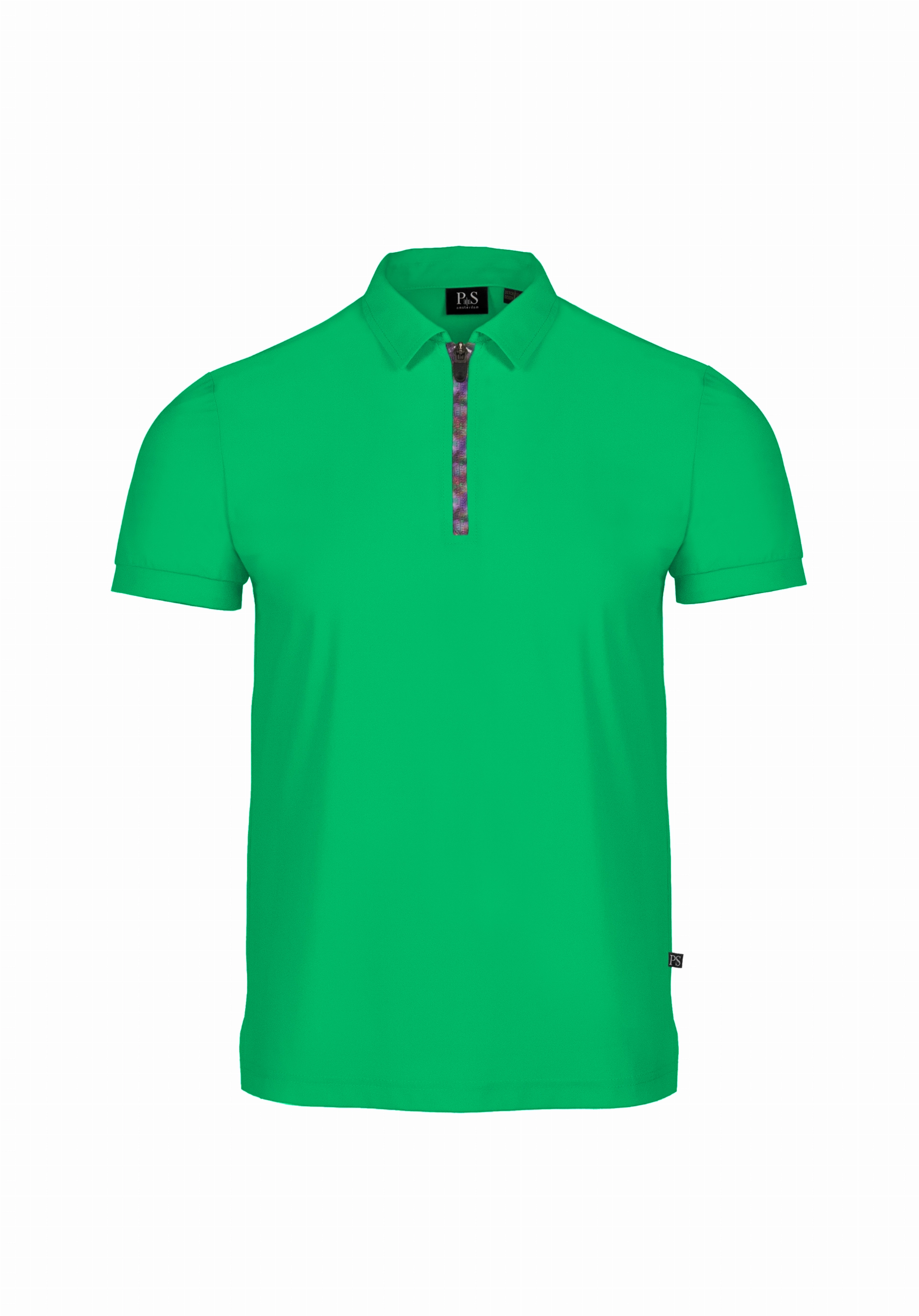Shirt van katoen en cashmere | Green