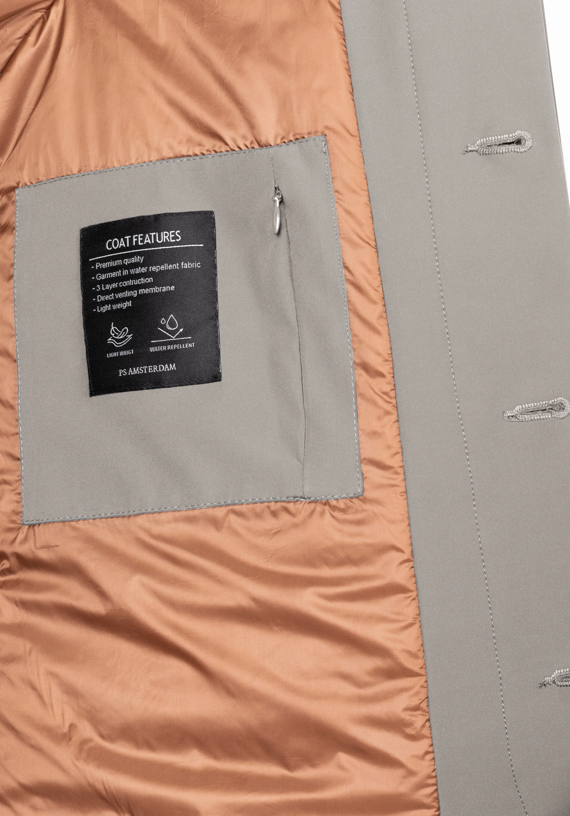 Shirt van katoen en cashmere | Grey