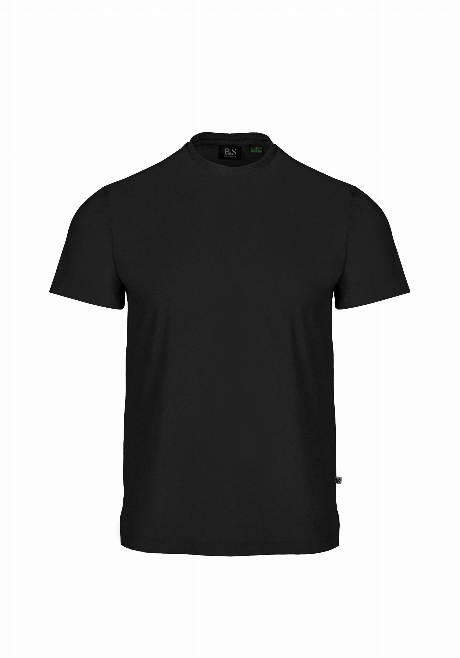 Shirt van katoen en cashmere | Black