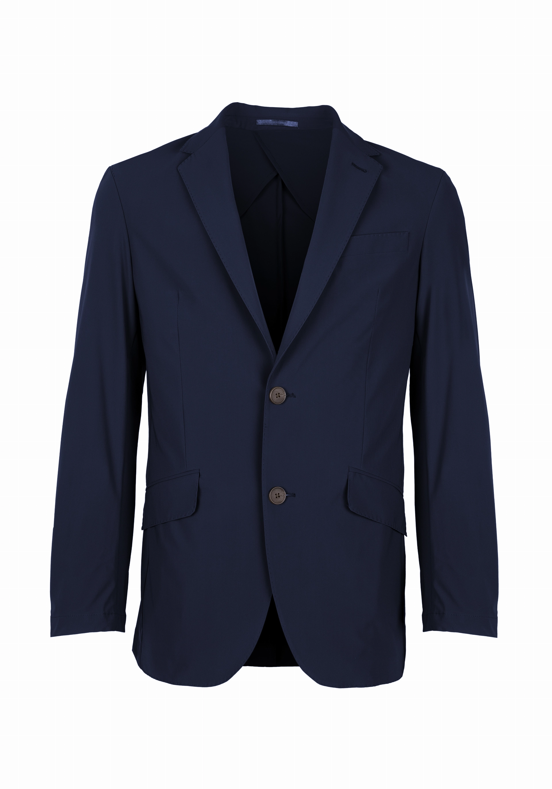 Shirt van katoen en cashmere | Blue