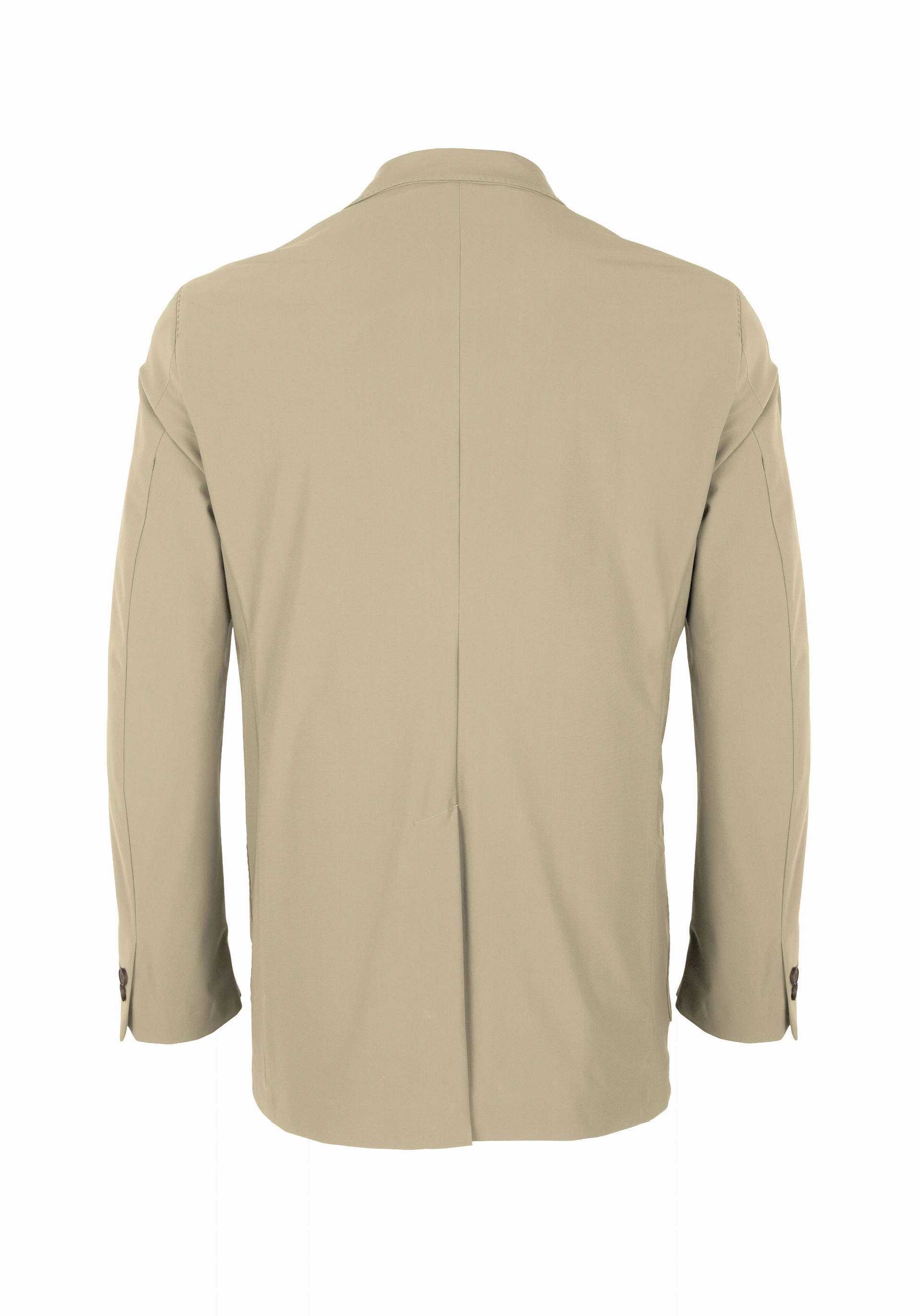 Shirt van katoen en cashmere | Beige