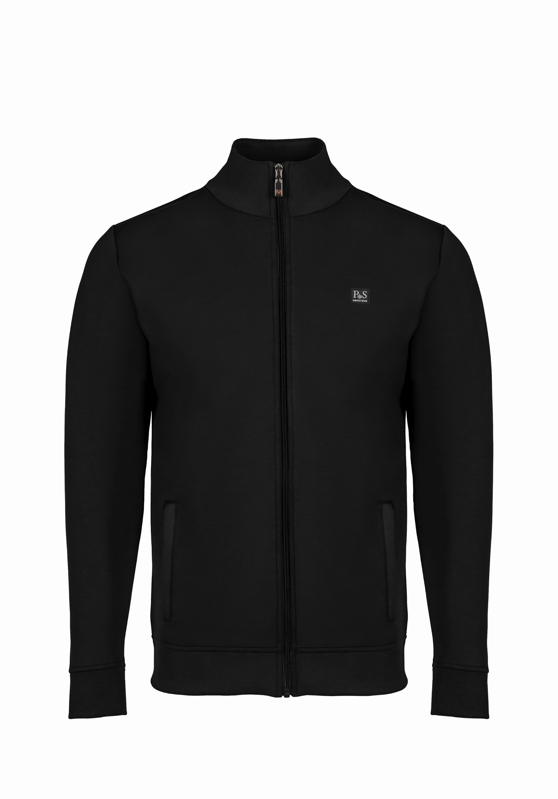 Shirt van katoen en cashmere | Black