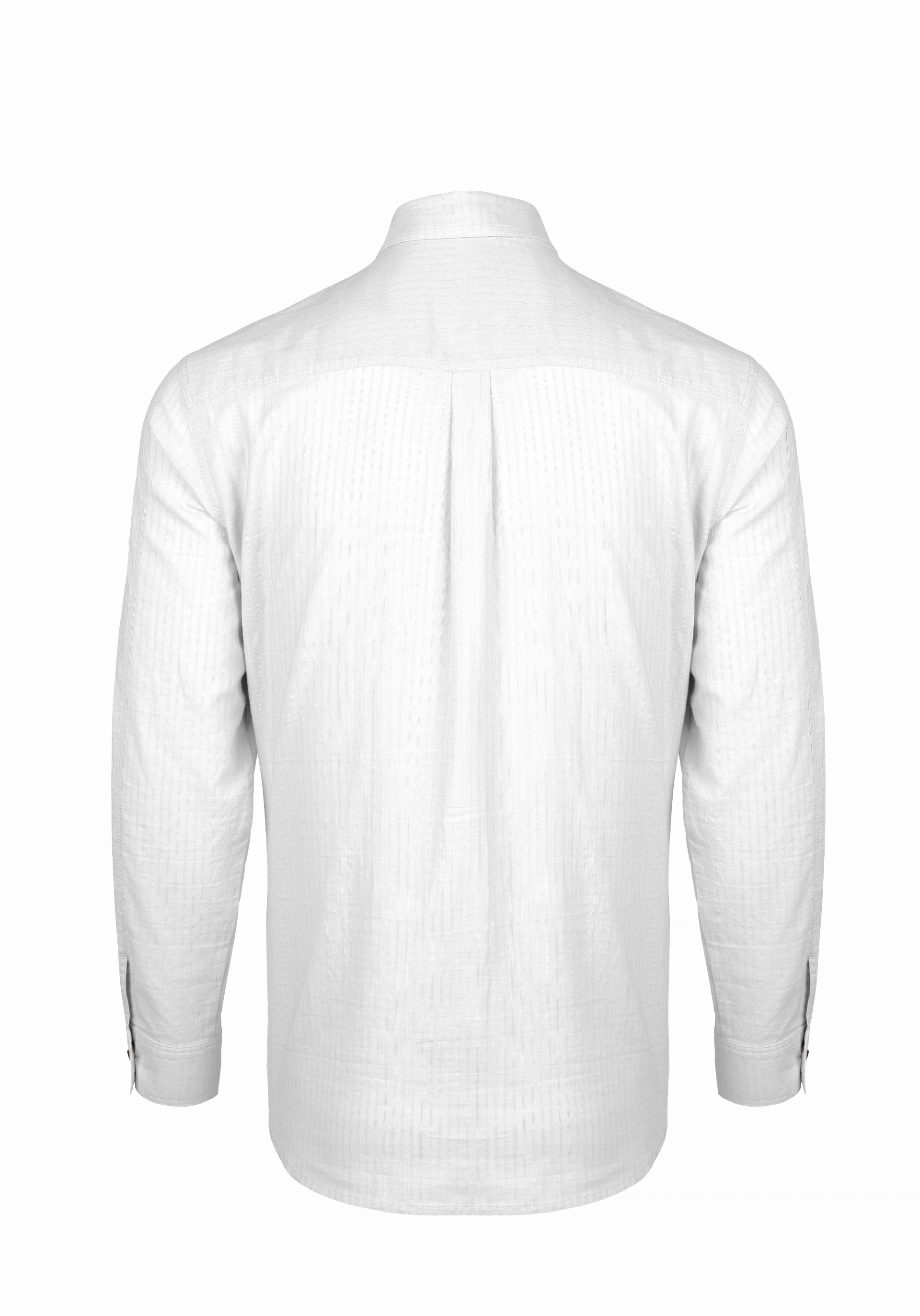 Shirt van katoen en cashmere | White