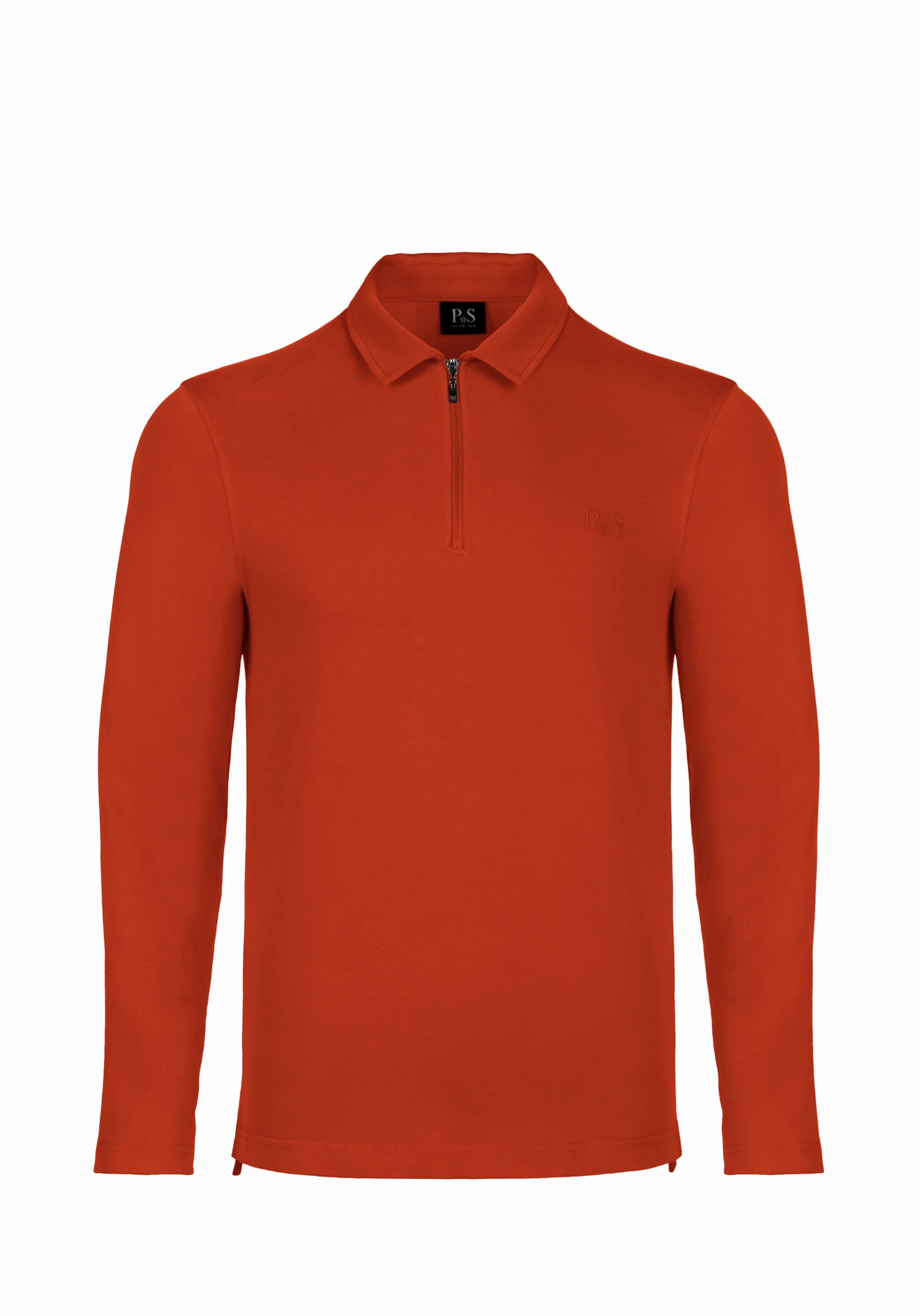 Shirt van katoen en cashmere | Red