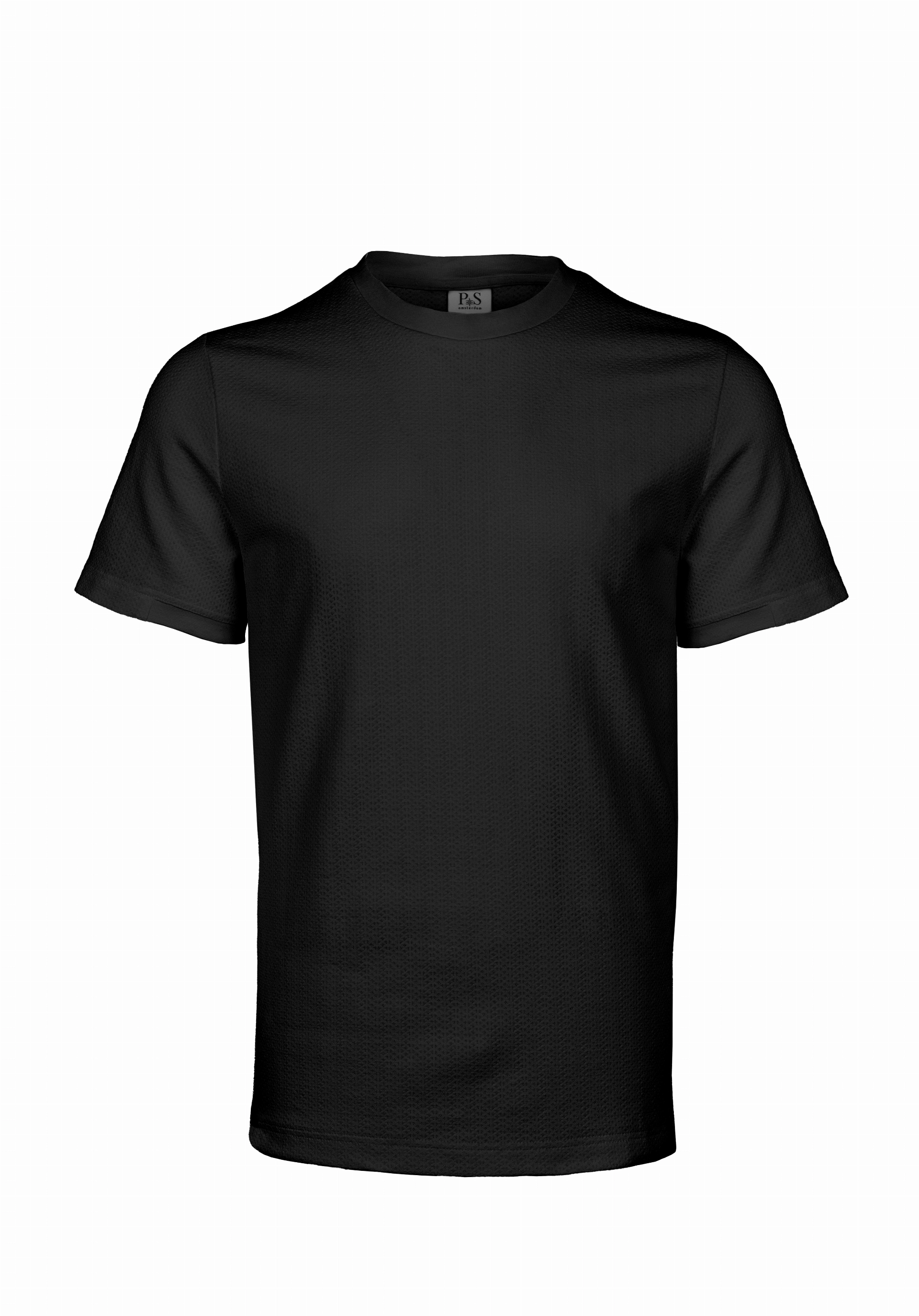 Shirt van katoen en cashmere | Black