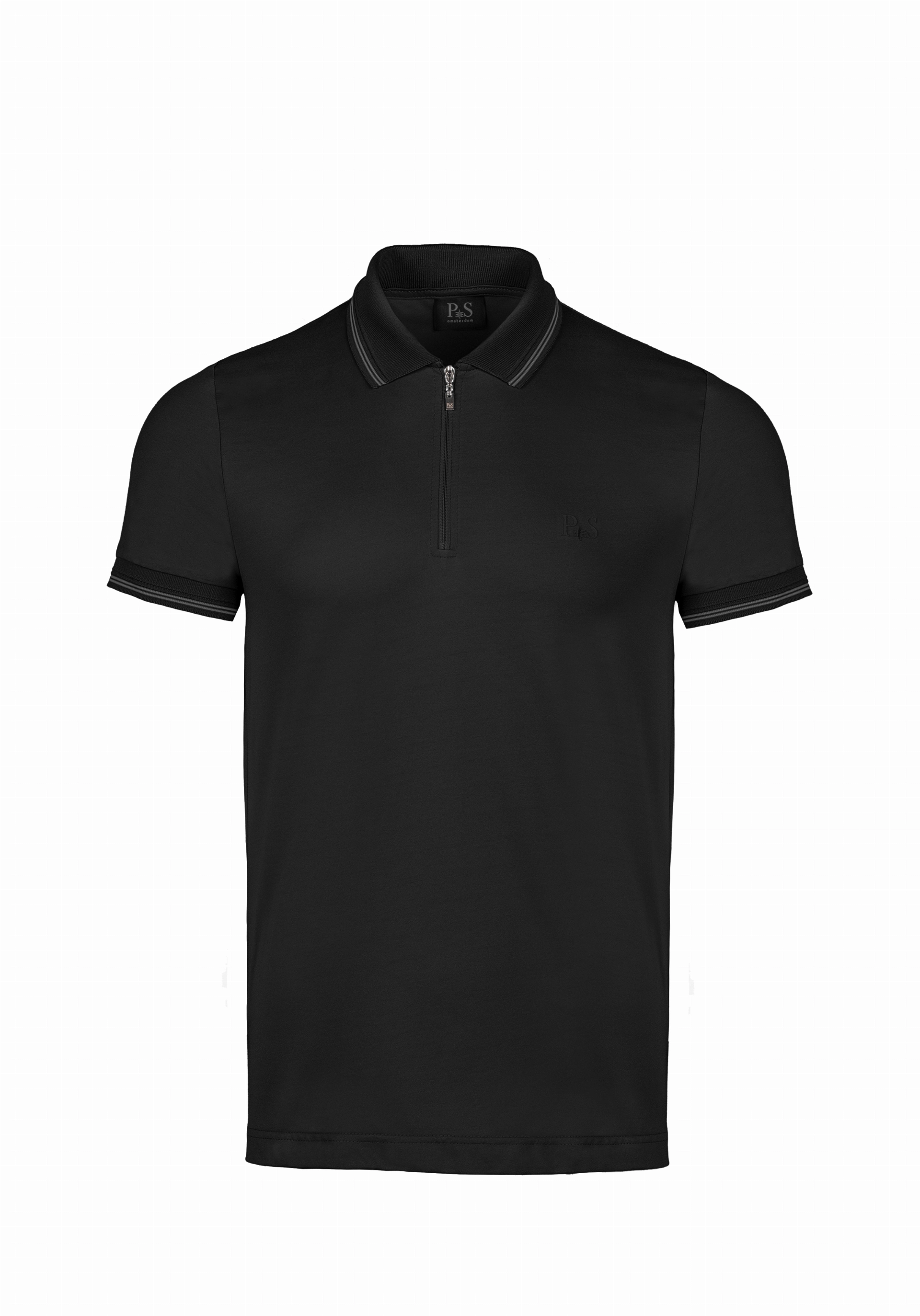 Shirt van katoen en cashmere | Black