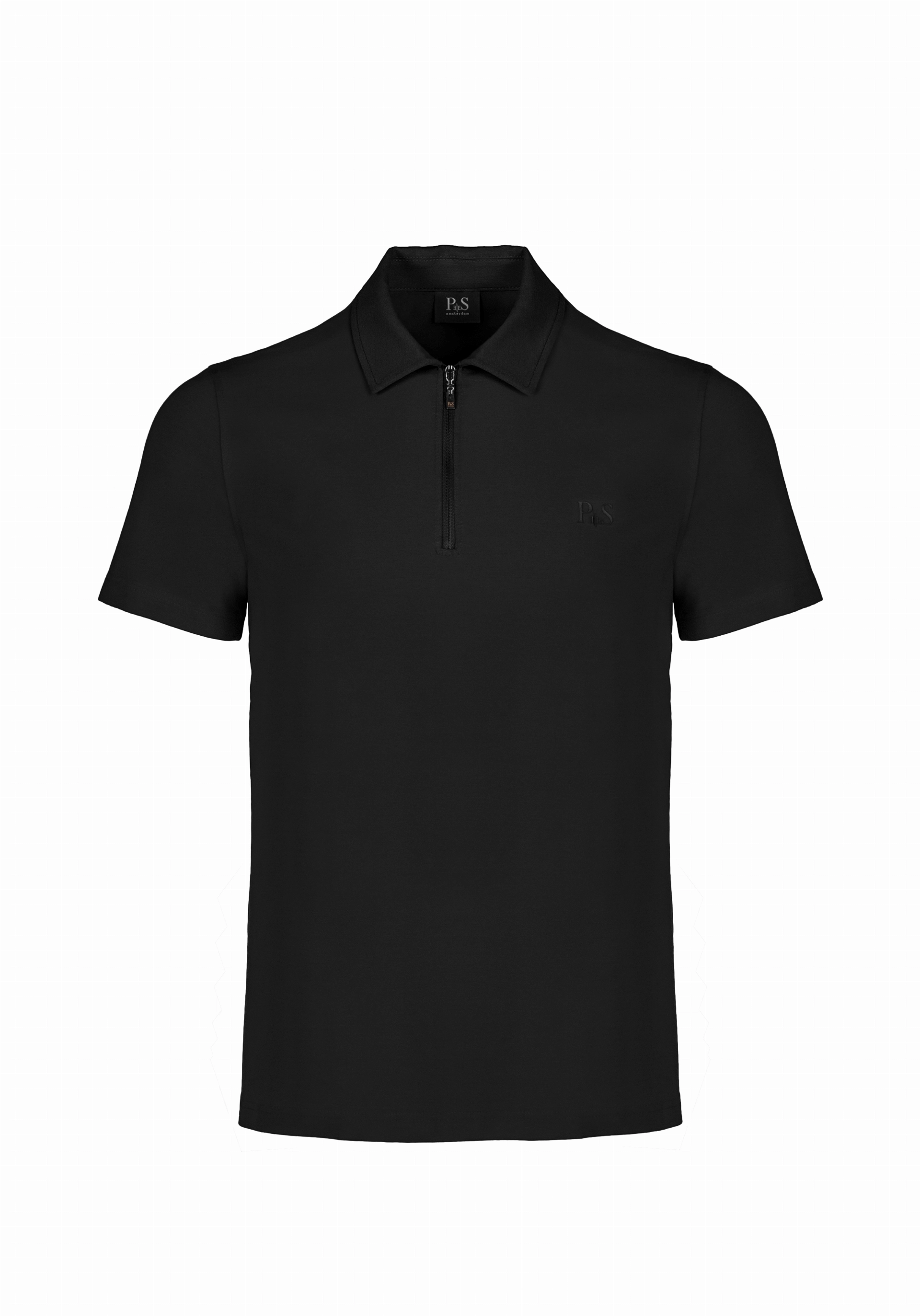 Shirt van katoen en cashmere | Black