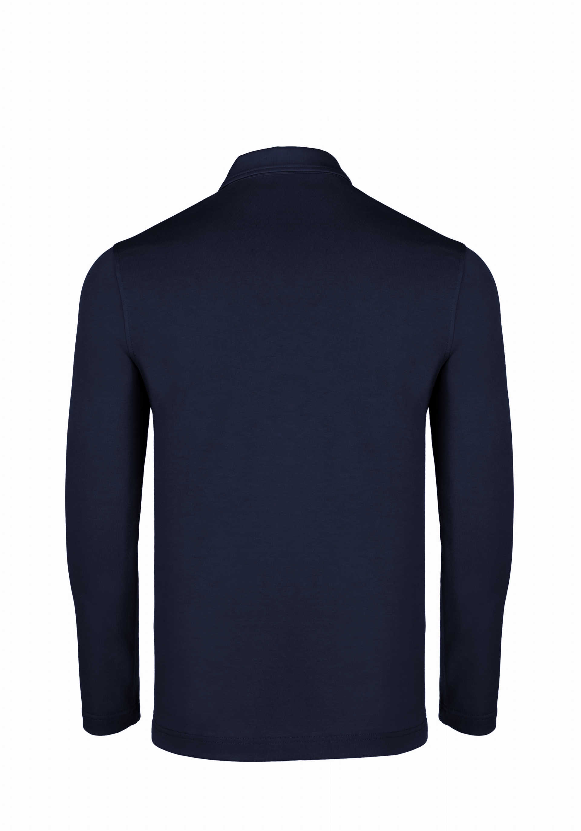 Shirt van katoen en cashmere | Blue