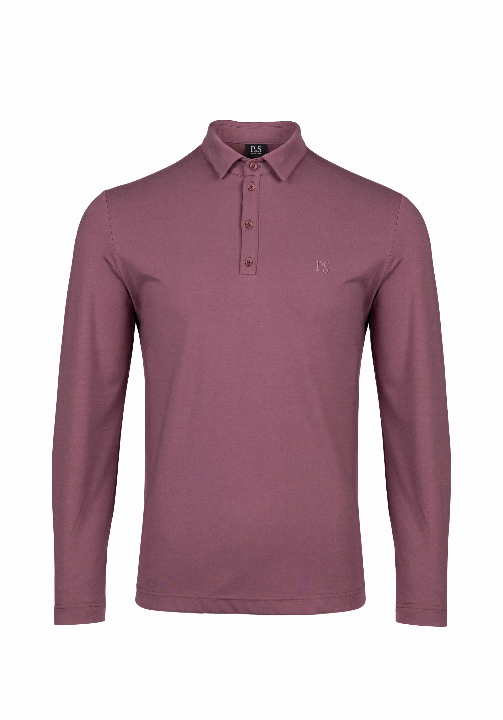 Shirt van katoen en cashmere | Purple