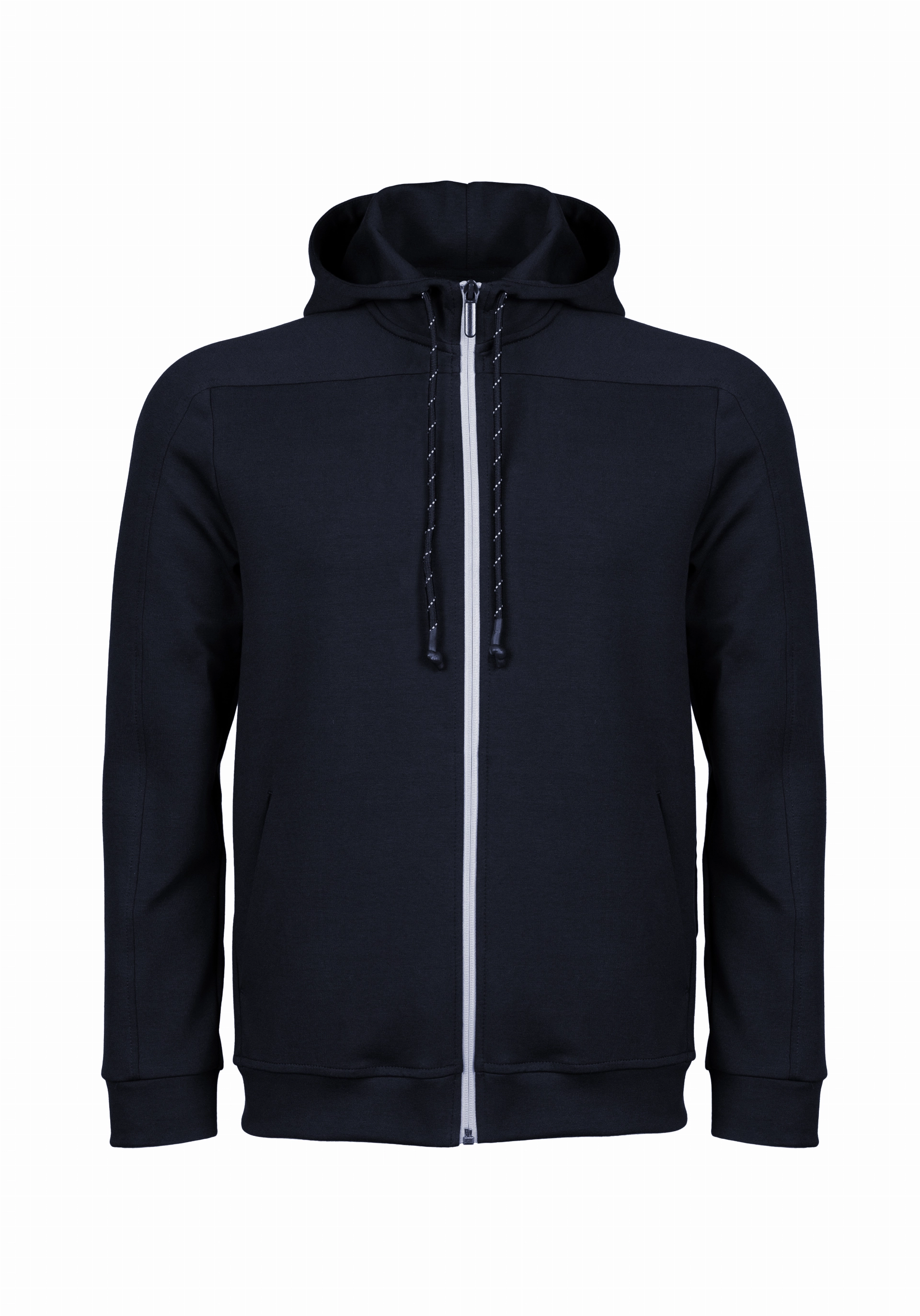 Shirt van katoen en cashmere | Blue