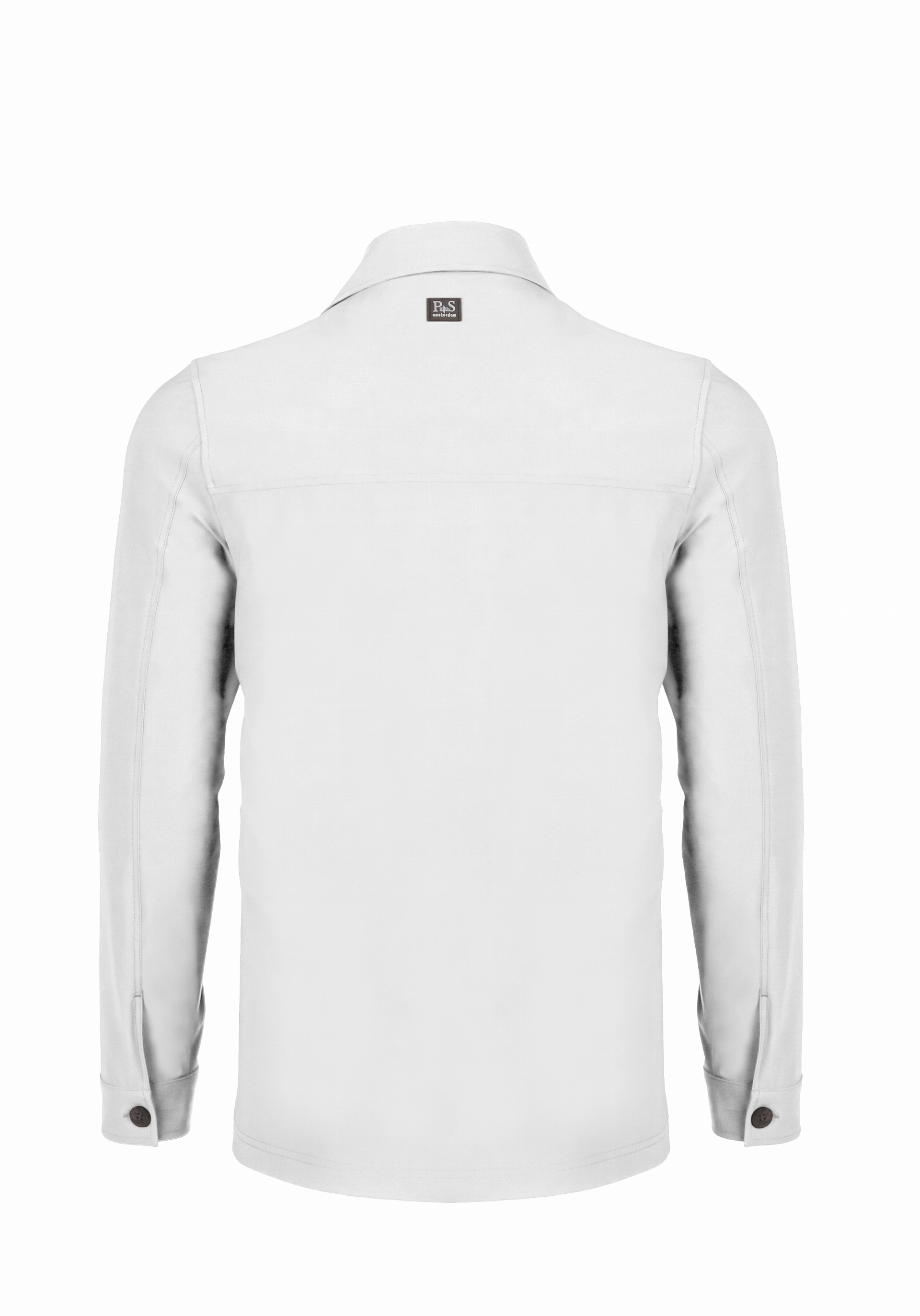 Shirt van katoen en cashmere | White