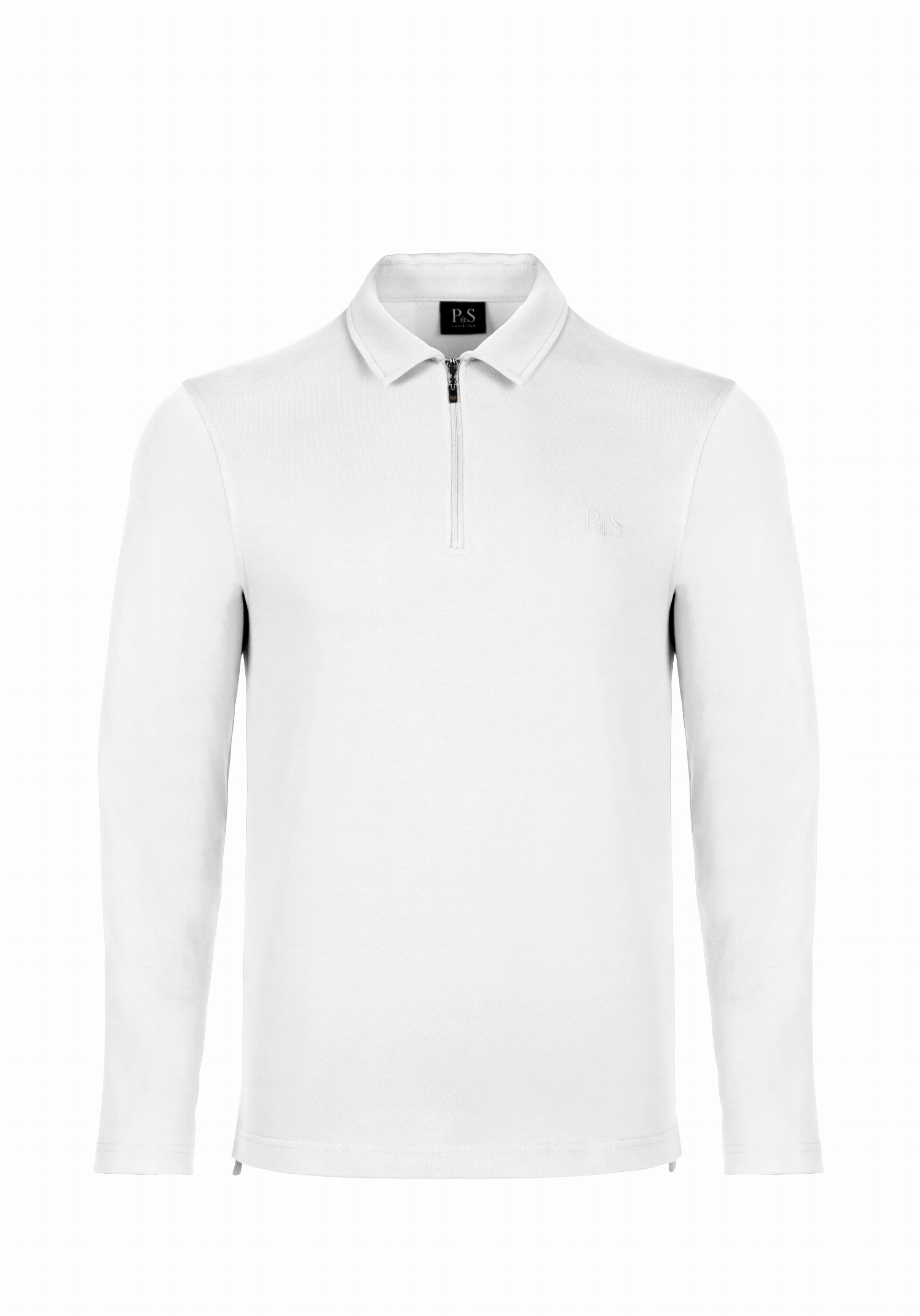 Shirt van katoen en cashmere | White