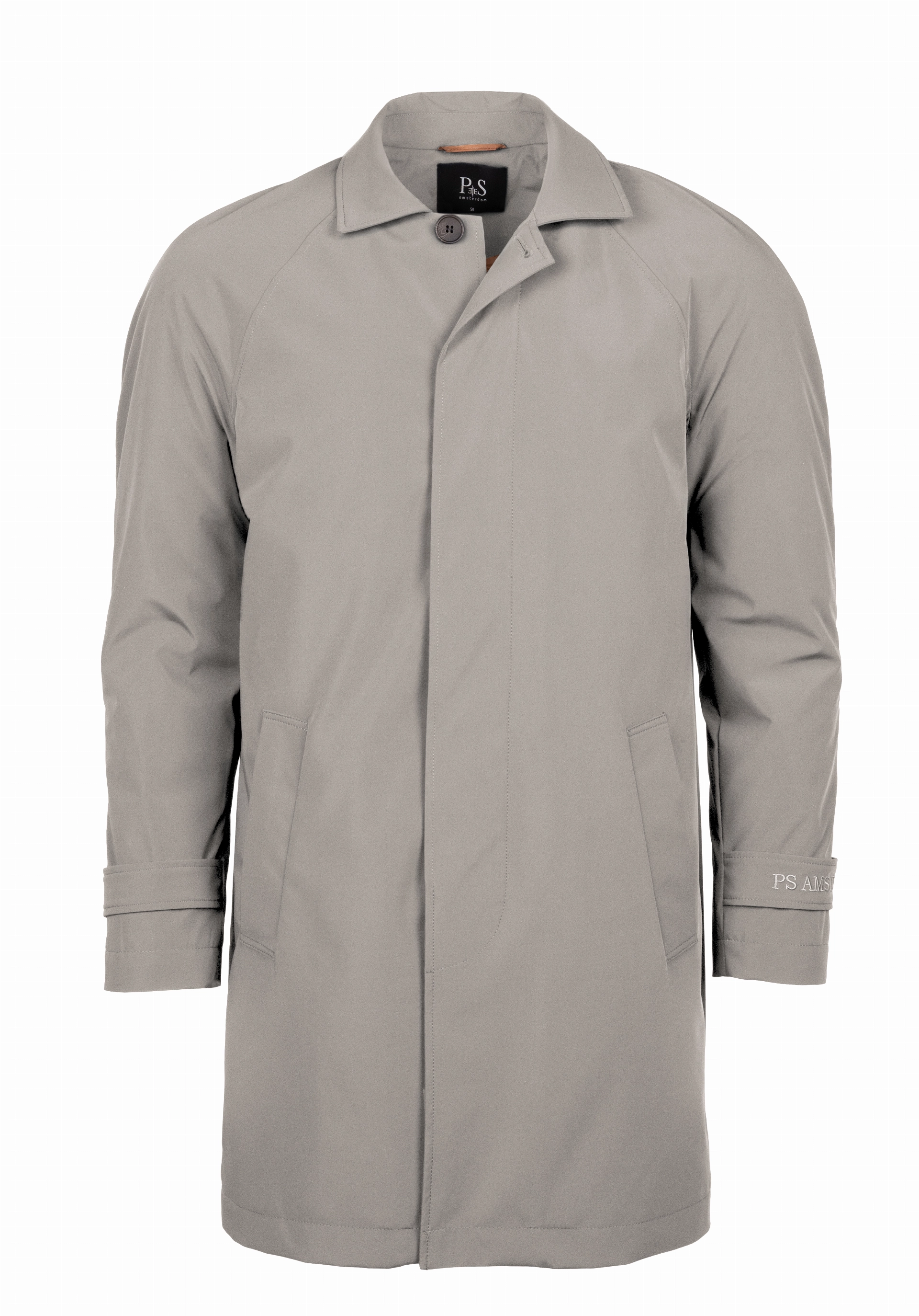 Shirt van katoen en cashmere | Grey