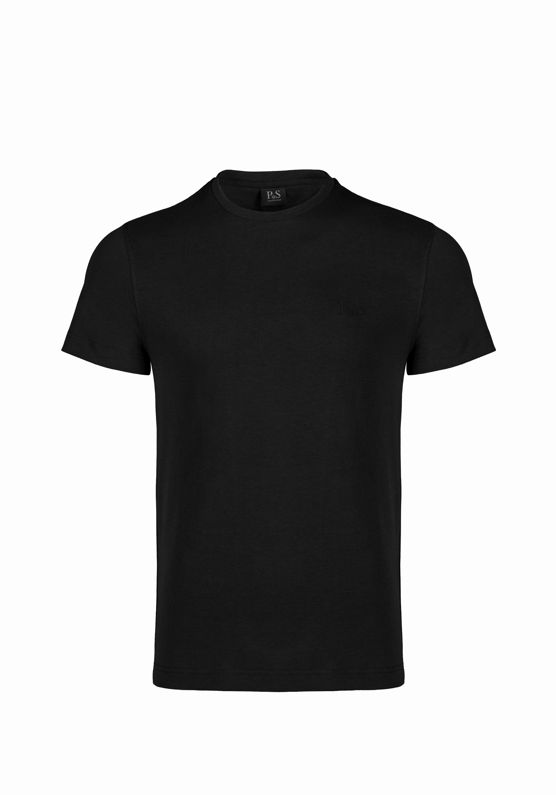 Shirt van katoen en cashmere | Black