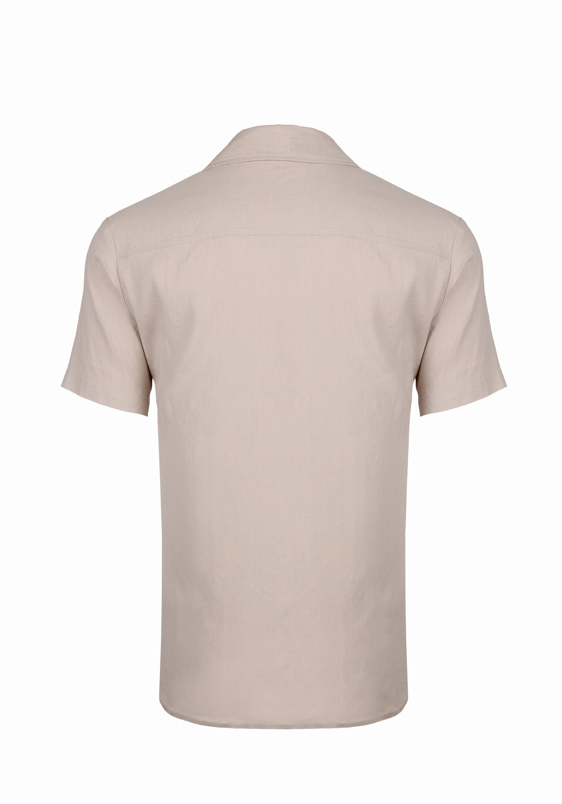 Shirt van katoen en cashmere | Brown