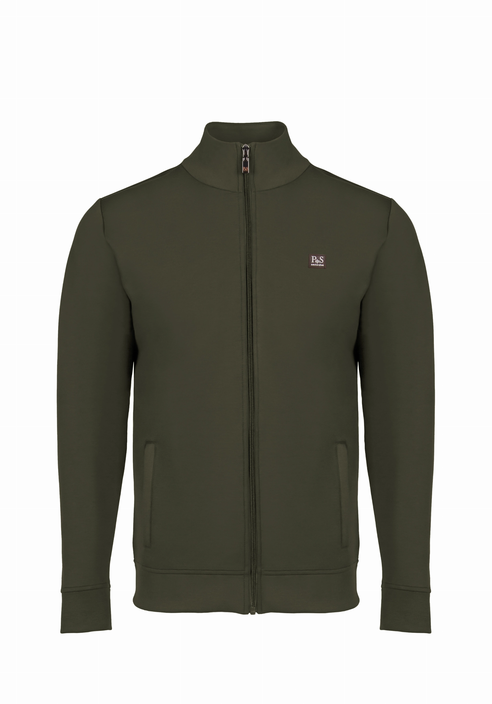 Shirt van katoen en cashmere | Green