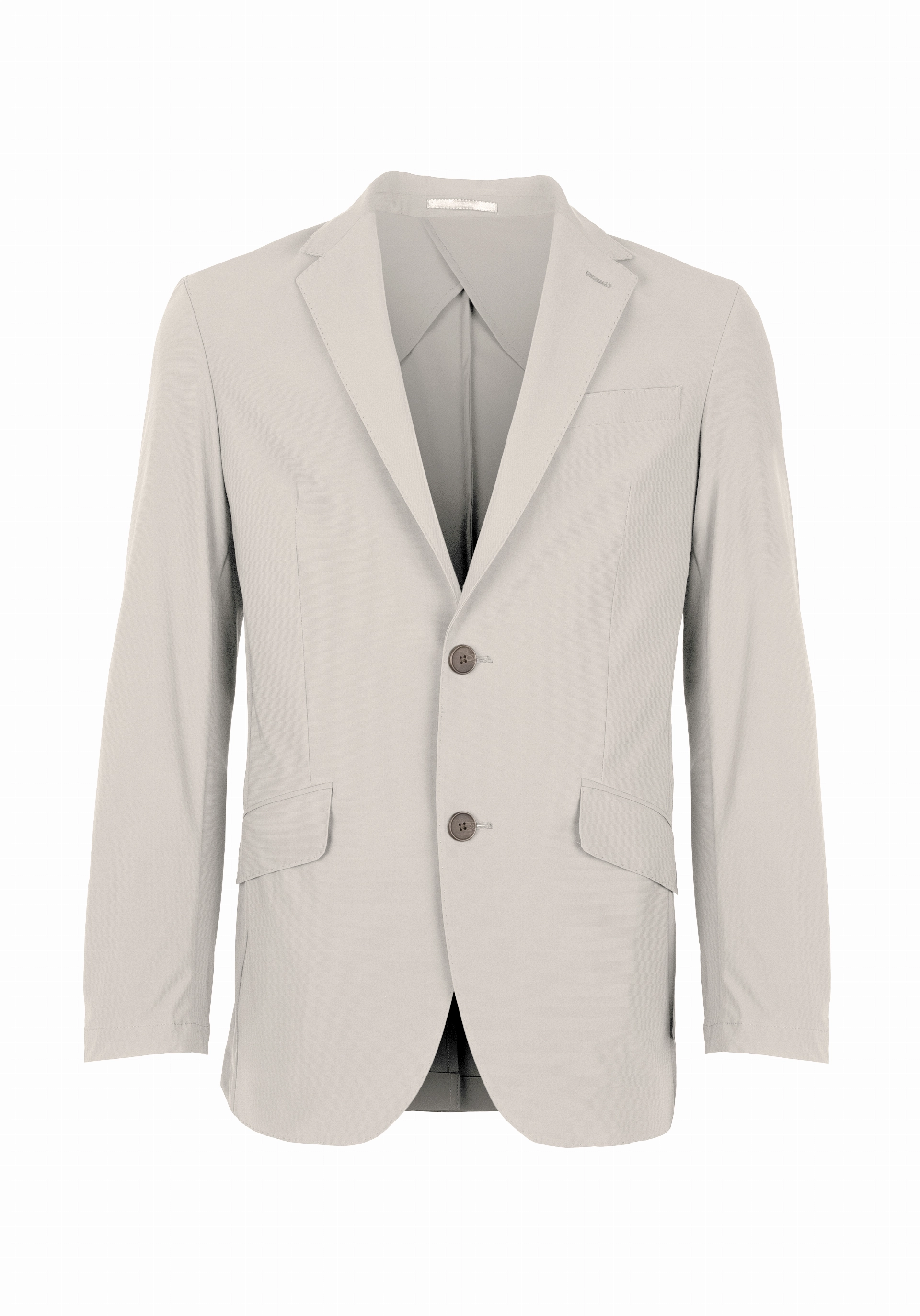 Shirt van katoen en cashmere | Beige