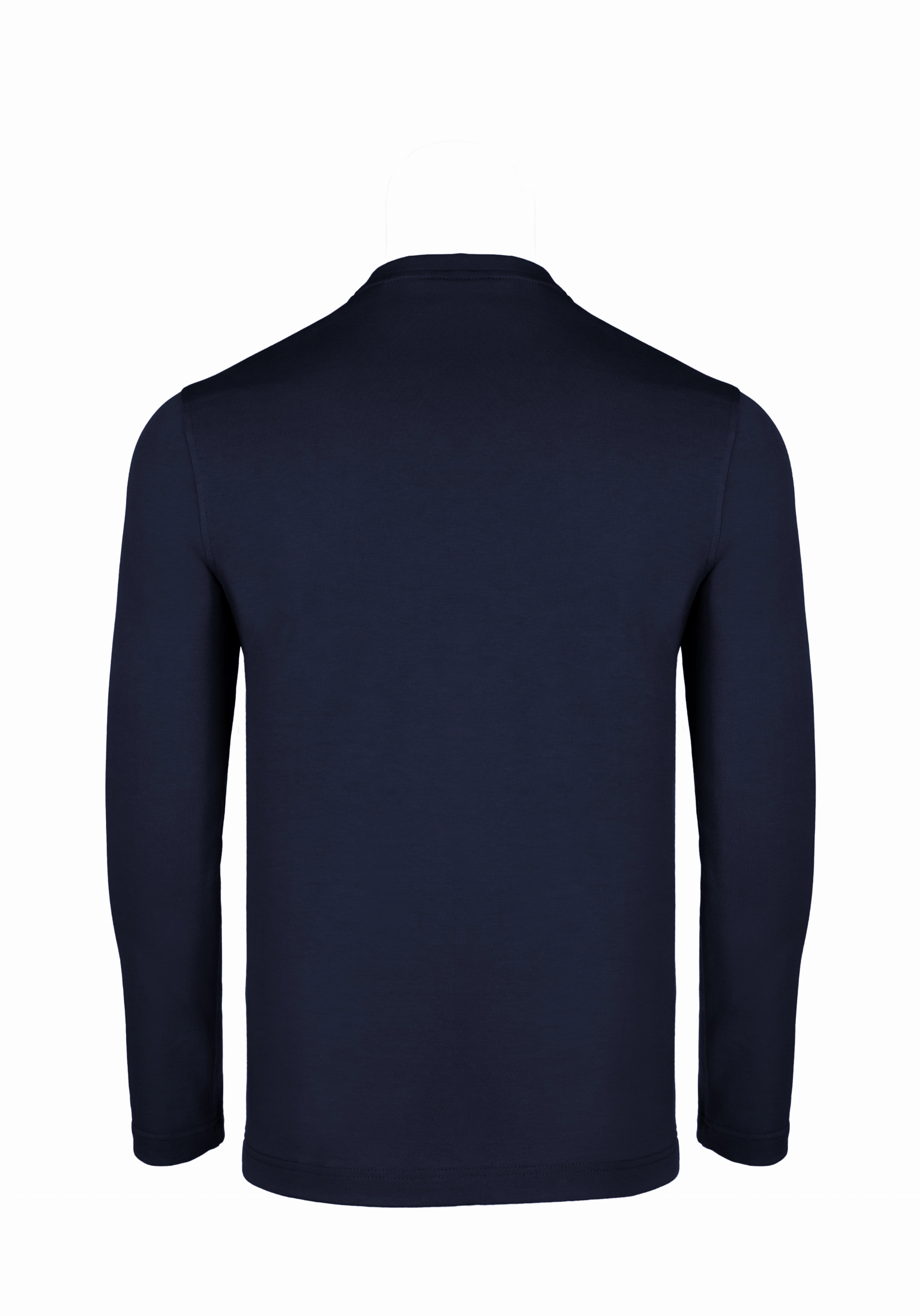 Shirt van katoen en cashmere | Blue