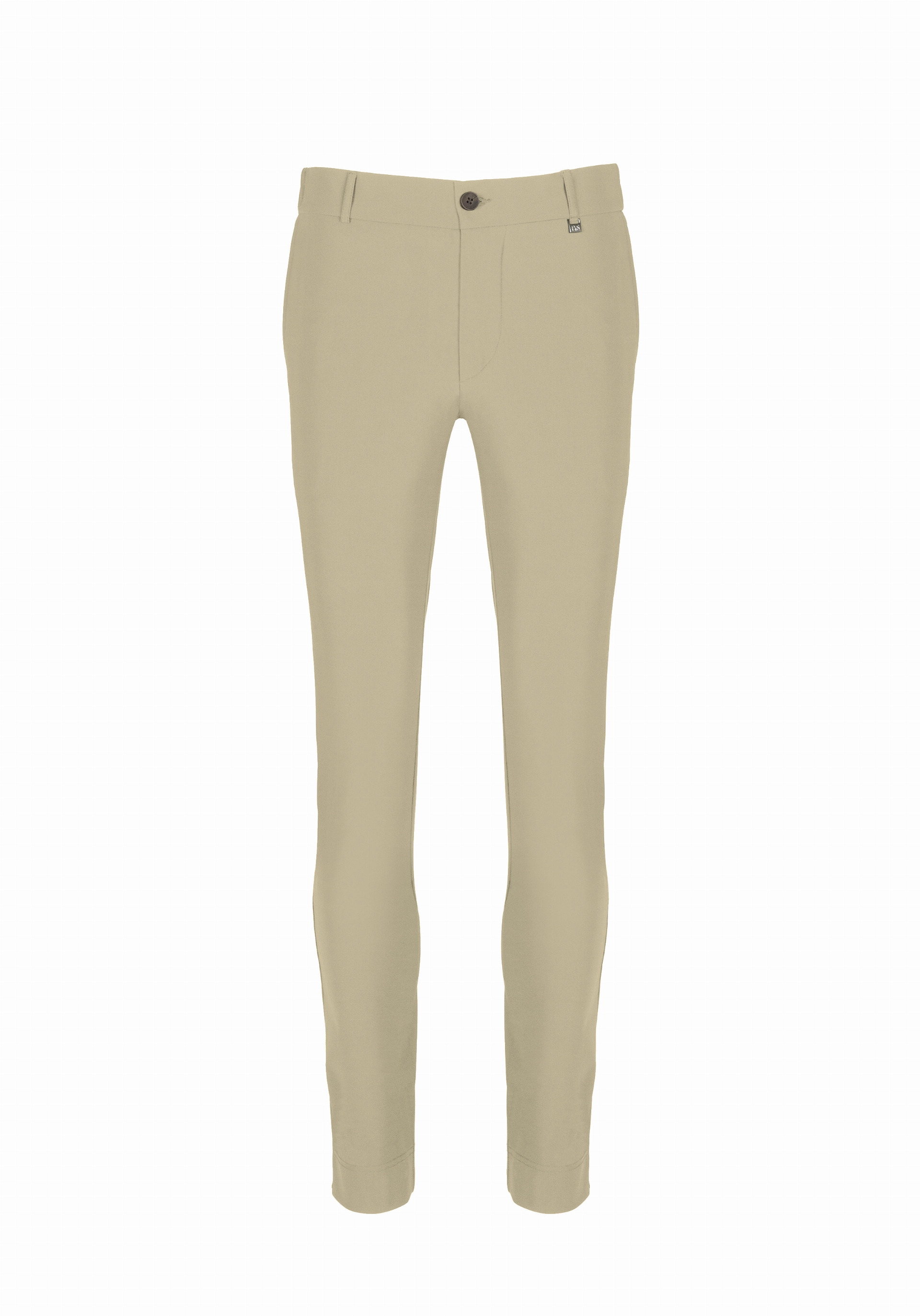 Shirt van katoen en cashmere | Beige