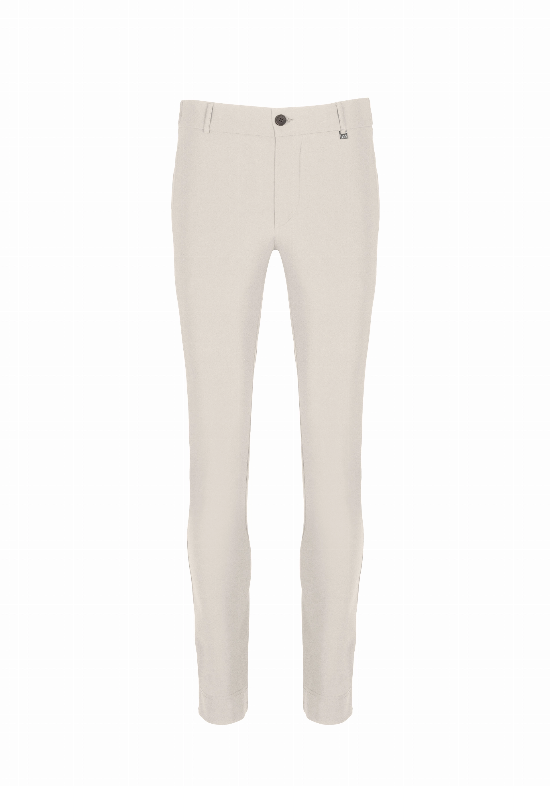 Shirt van katoen en cashmere | Beige