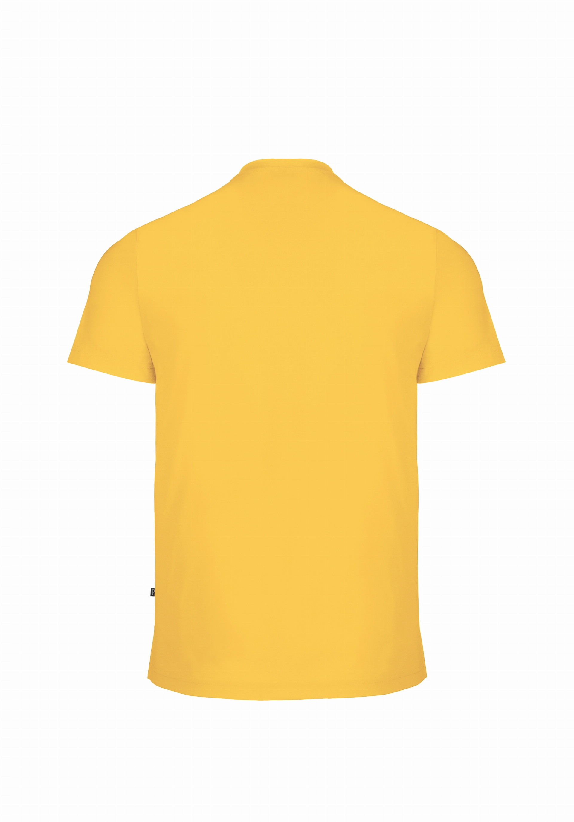 Shirt van katoen en cashmere | Yellow