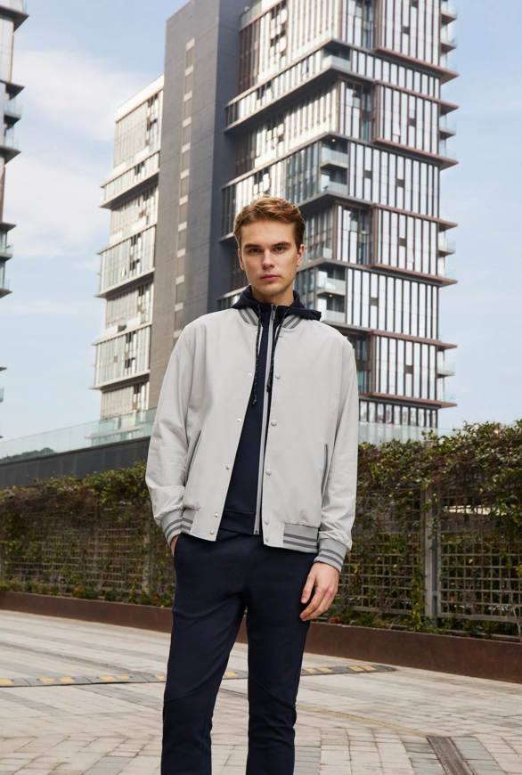 Shirt van katoen en cashmere | Grey