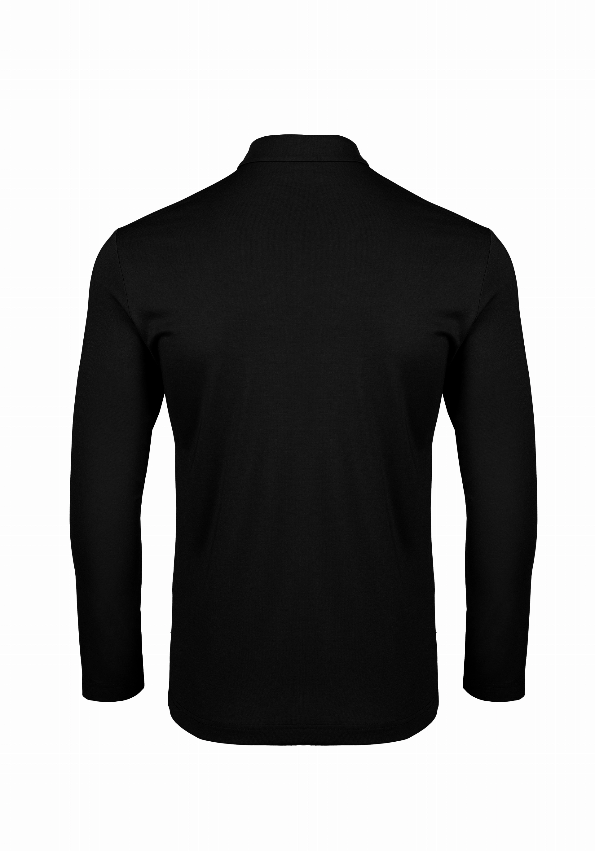 Shirt van katoen en cashmere | Black