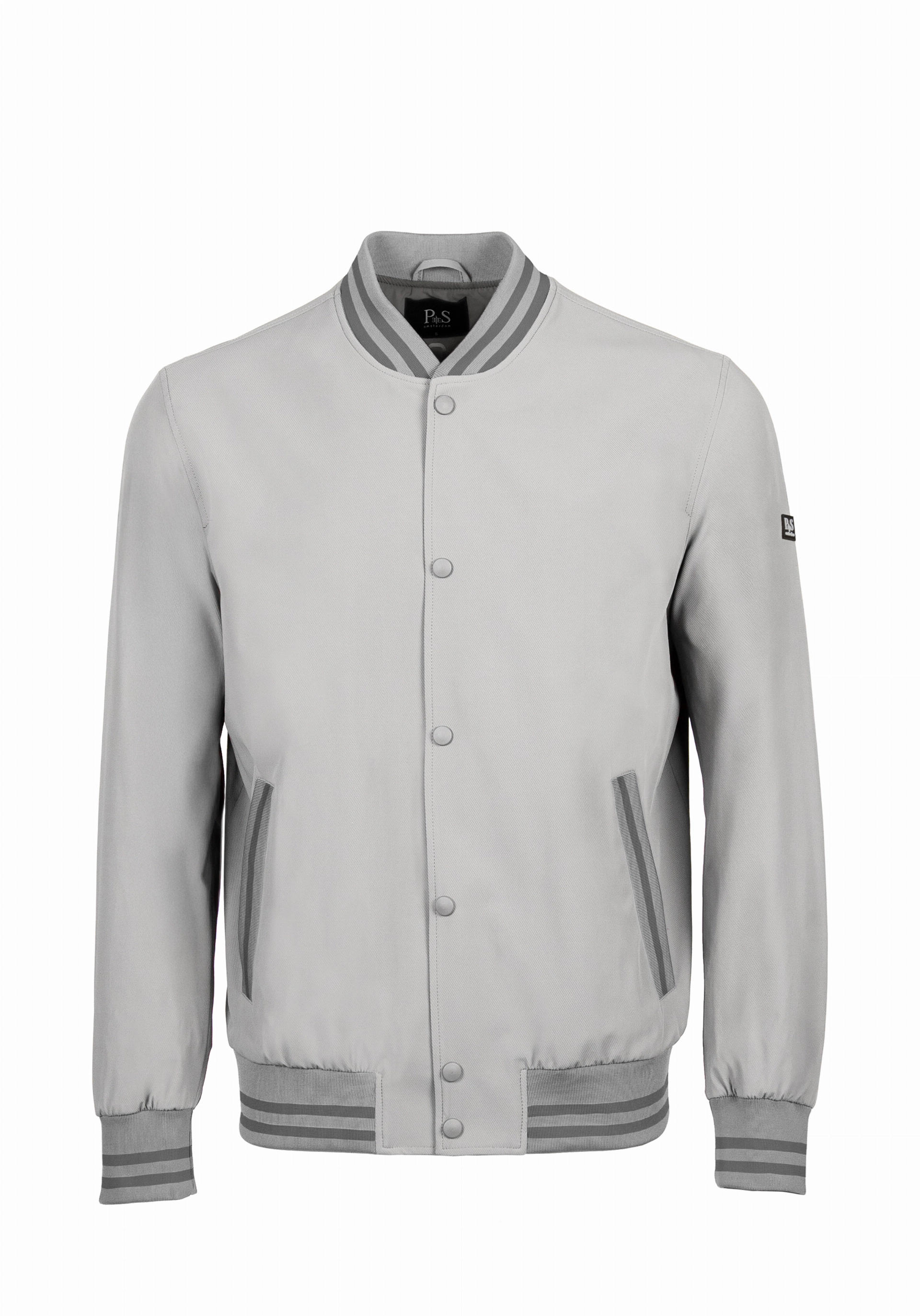 Shirt van katoen en cashmere | Grey
