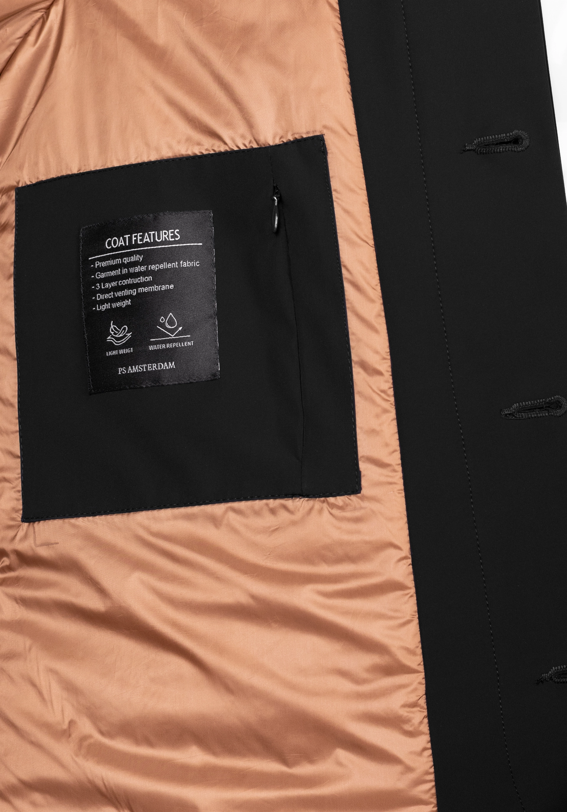 Shirt van katoen en cashmere | Black