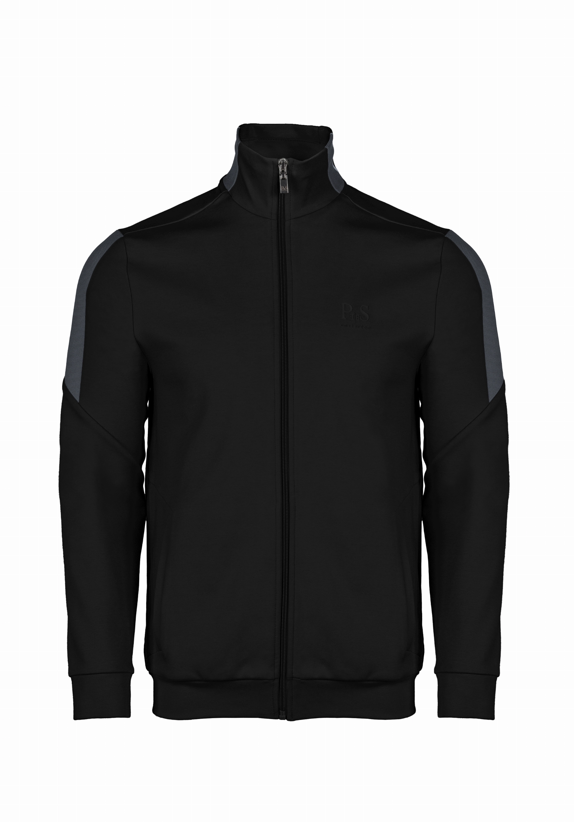 Shirt van katoen en cashmere | Black