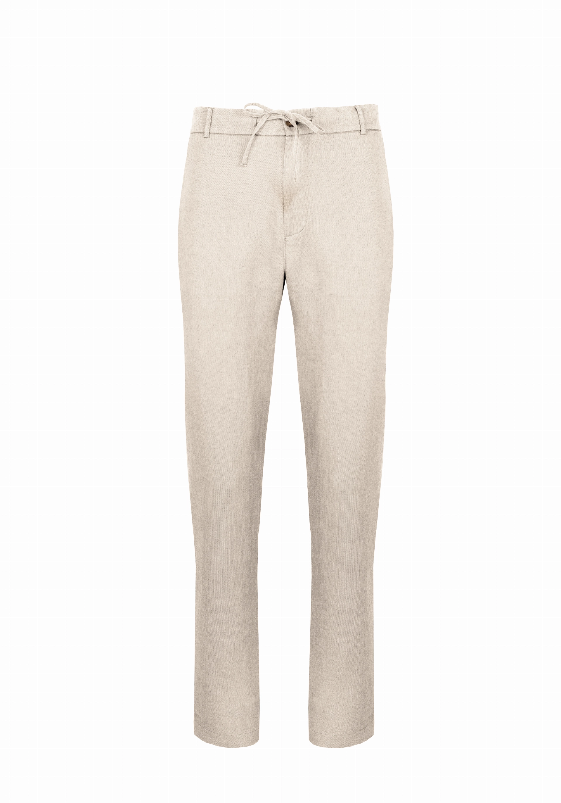 Shirt van katoen en cashmere | Beige