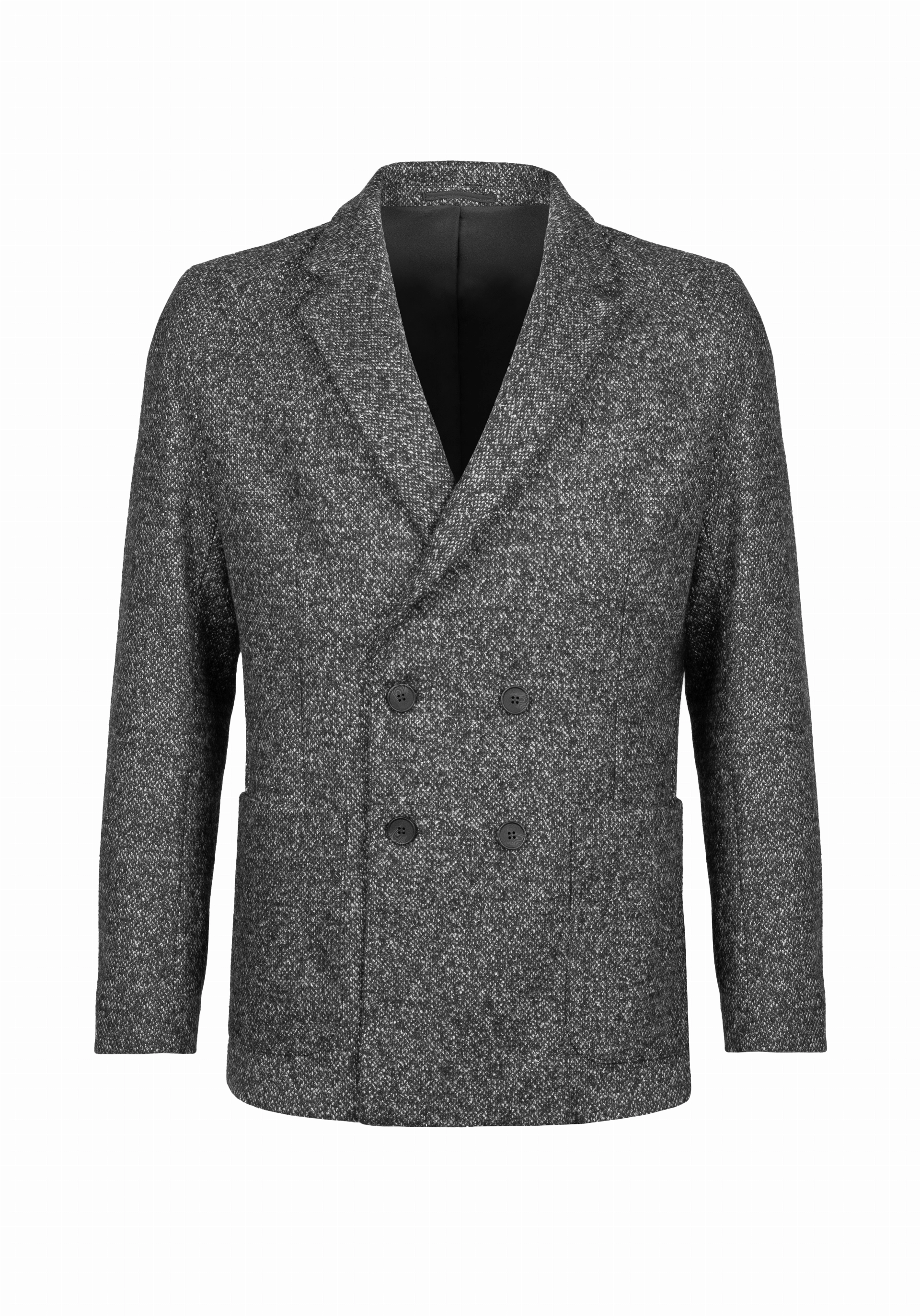 Shirt van katoen en cashmere | Black