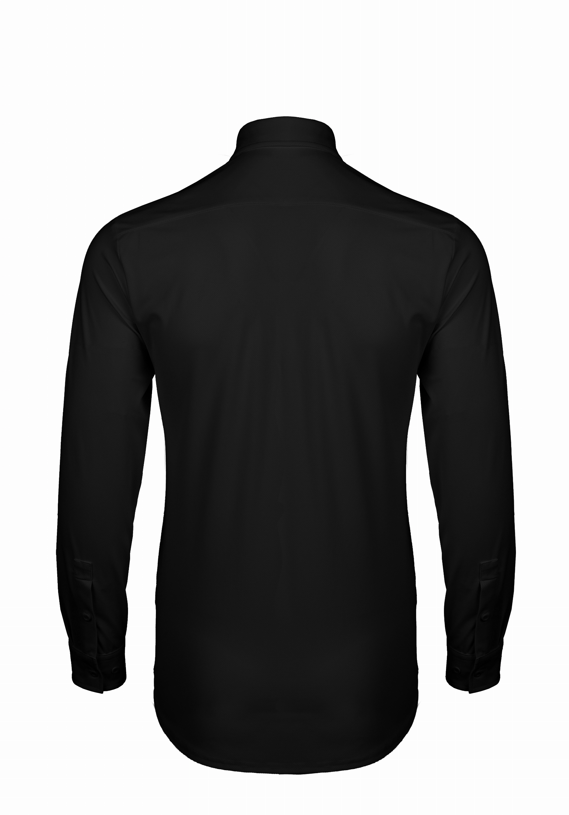 Shirt van katoen en cashmere | Black
