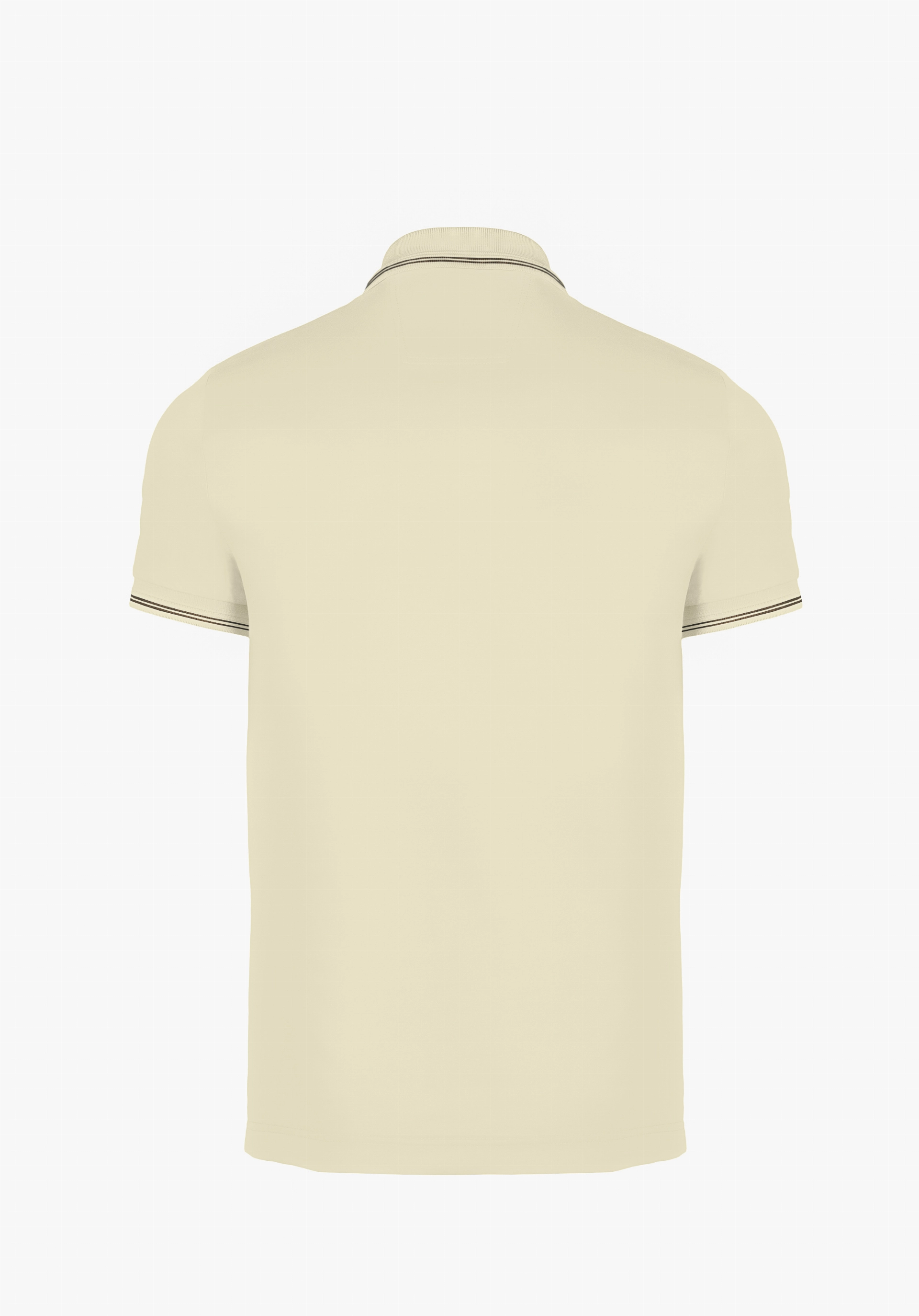 Shirt van katoen en cashmere | Beige