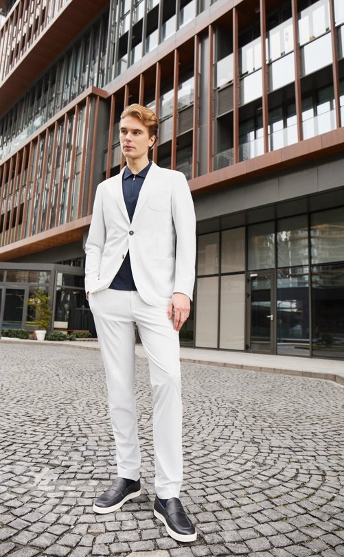 Shirt van katoen en cashmere | Beige