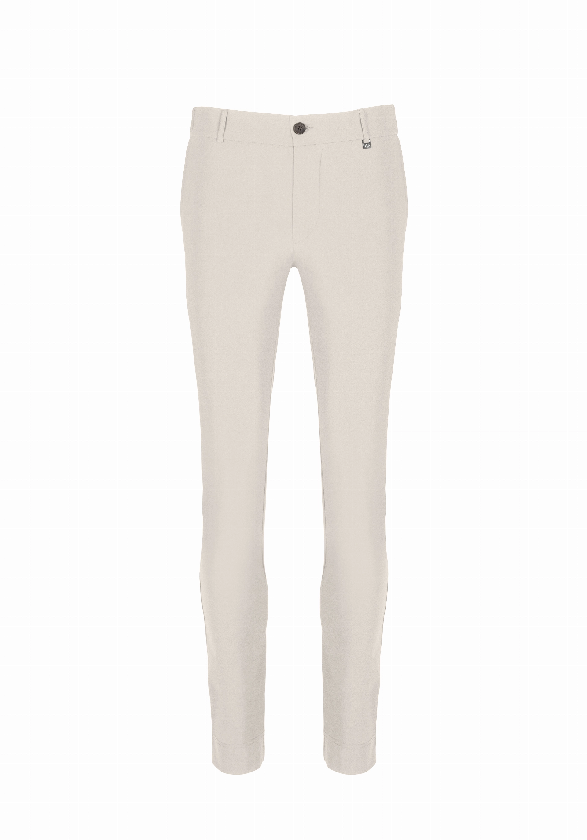 Shirt van katoen en cashmere | Beige