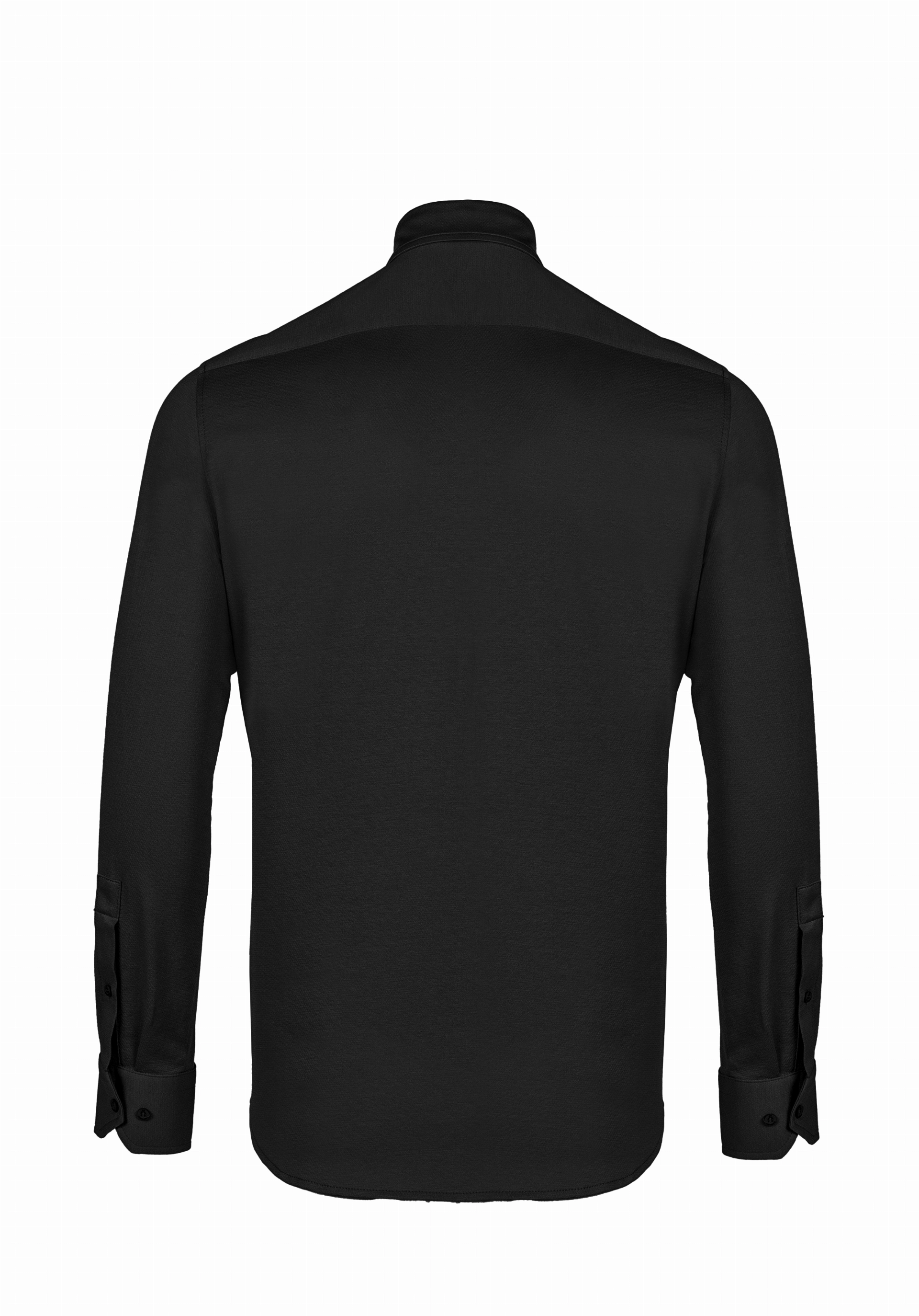 Shirt van katoen en cashmere | Black