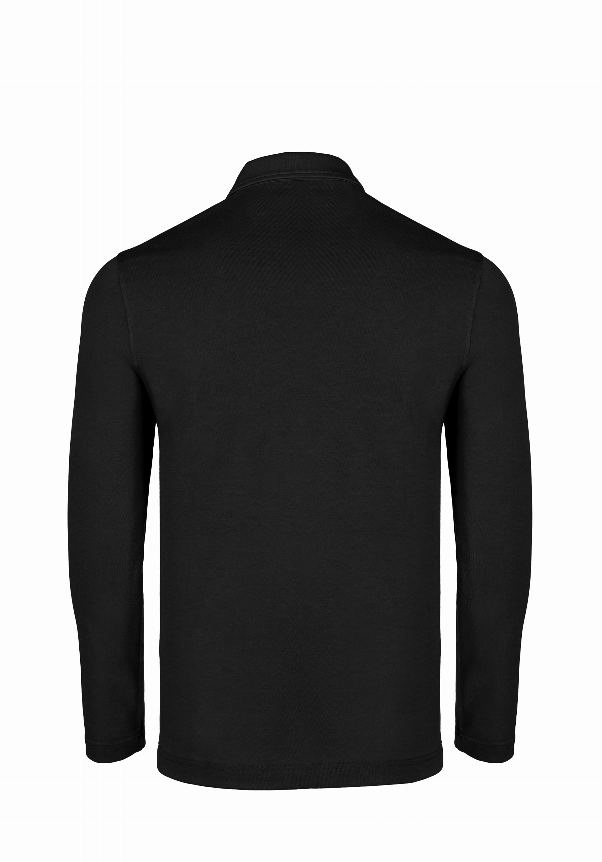 Shirt van katoen en cashmere | Black