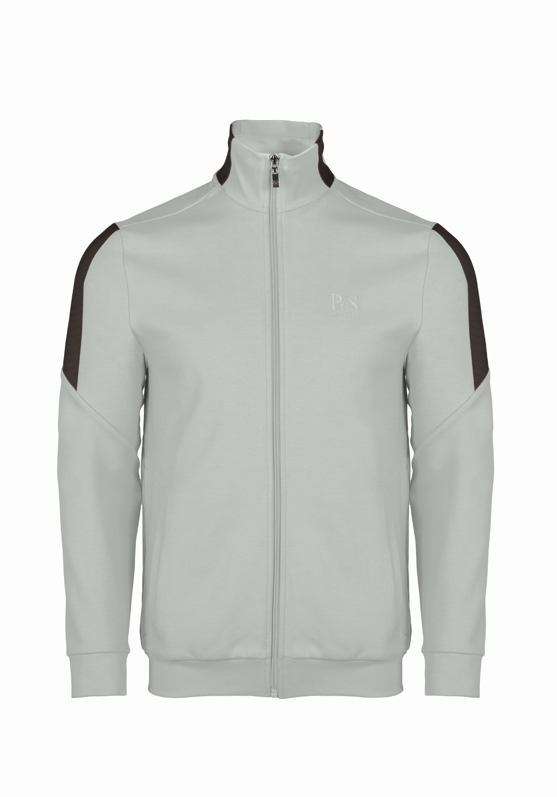 Shirt van katoen en cashmere | Grey