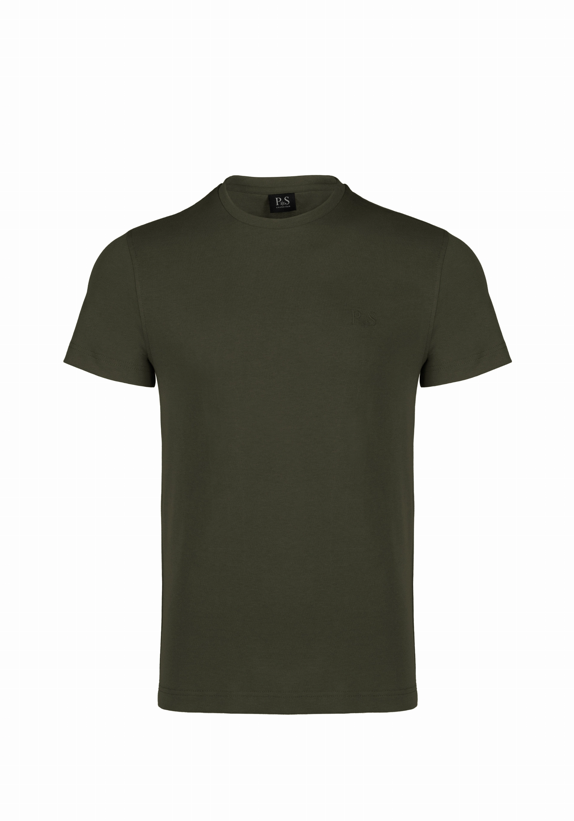 Shirt van katoen en cashmere | Green