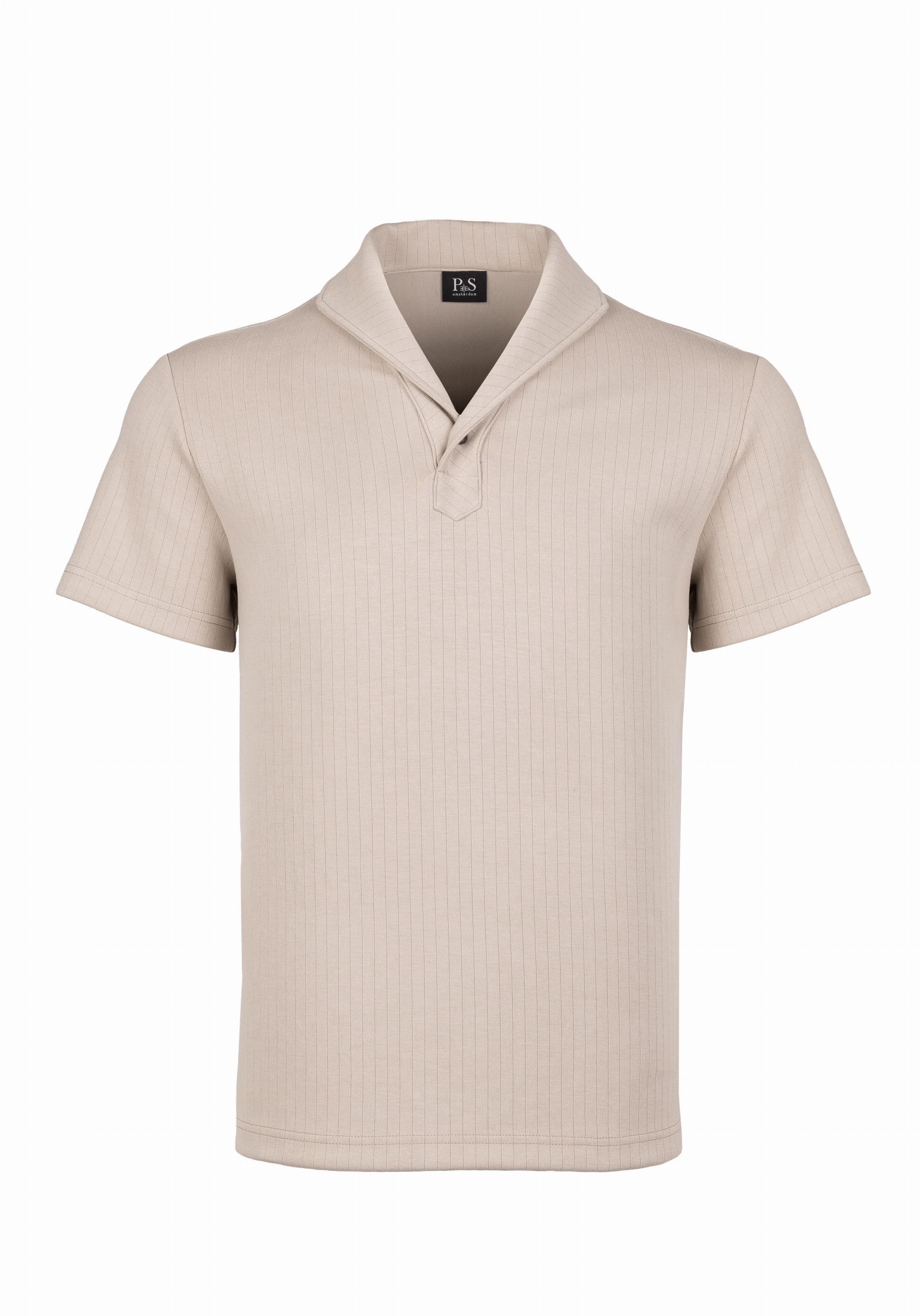 Shirt van katoen en cashmere | Brown
