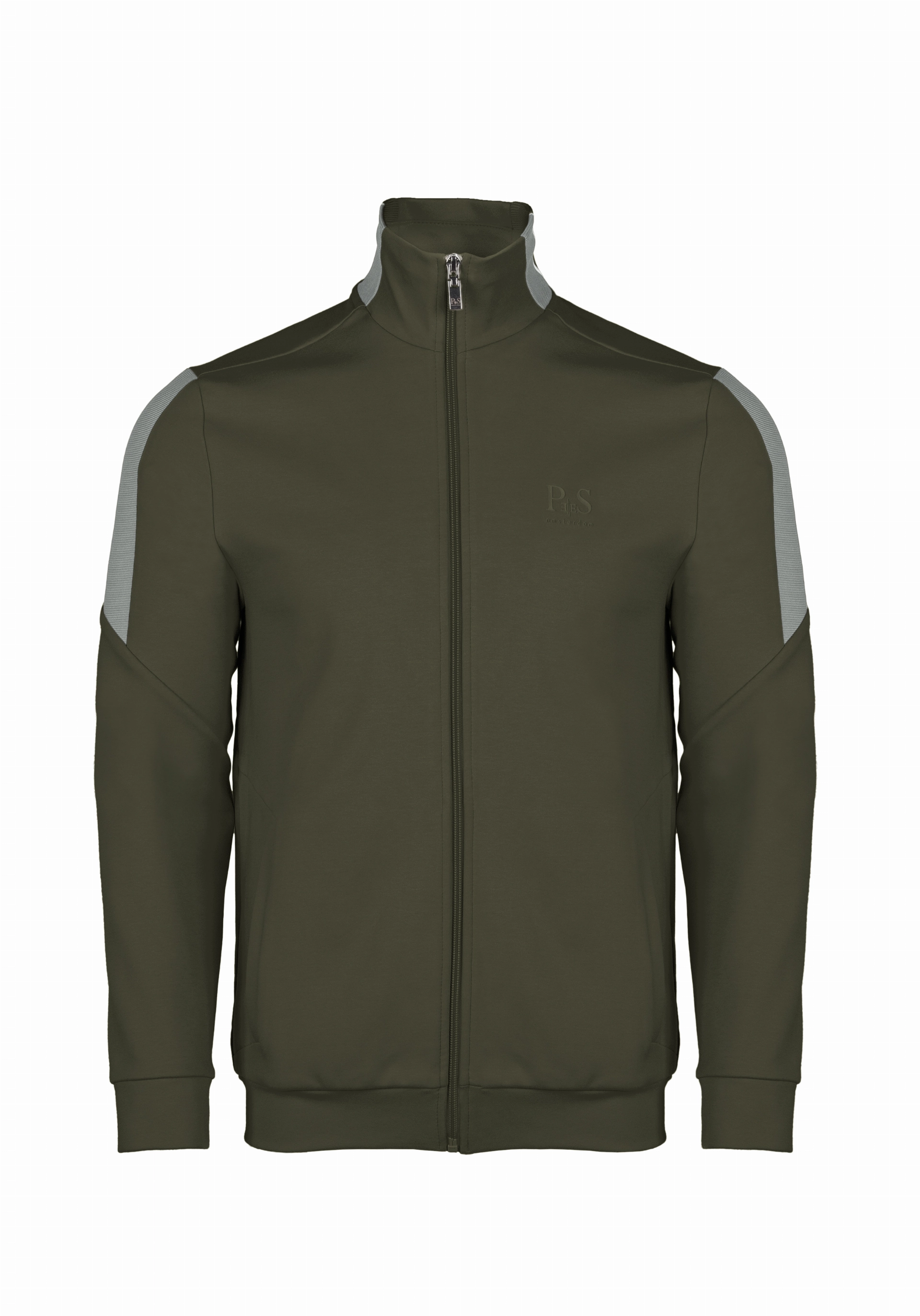 Shirt van katoen en cashmere | Green