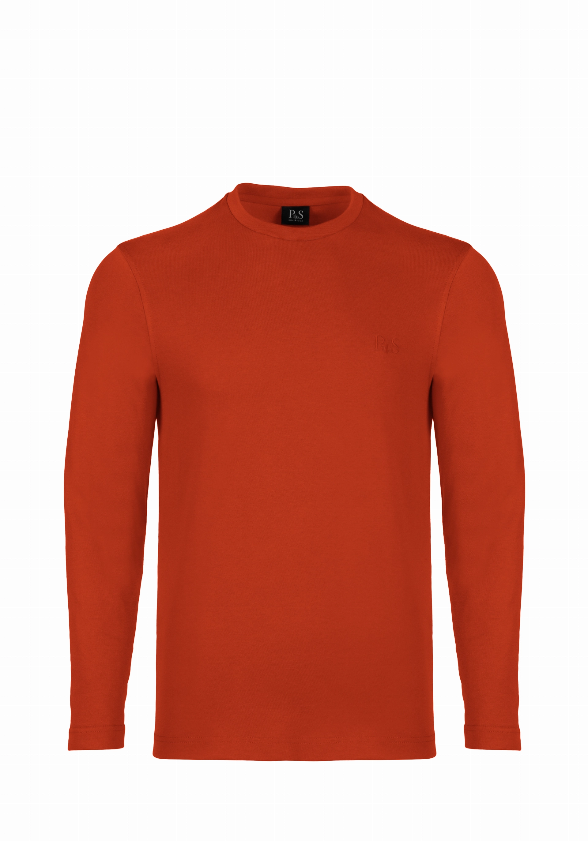 Shirt van katoen en cashmere | Red