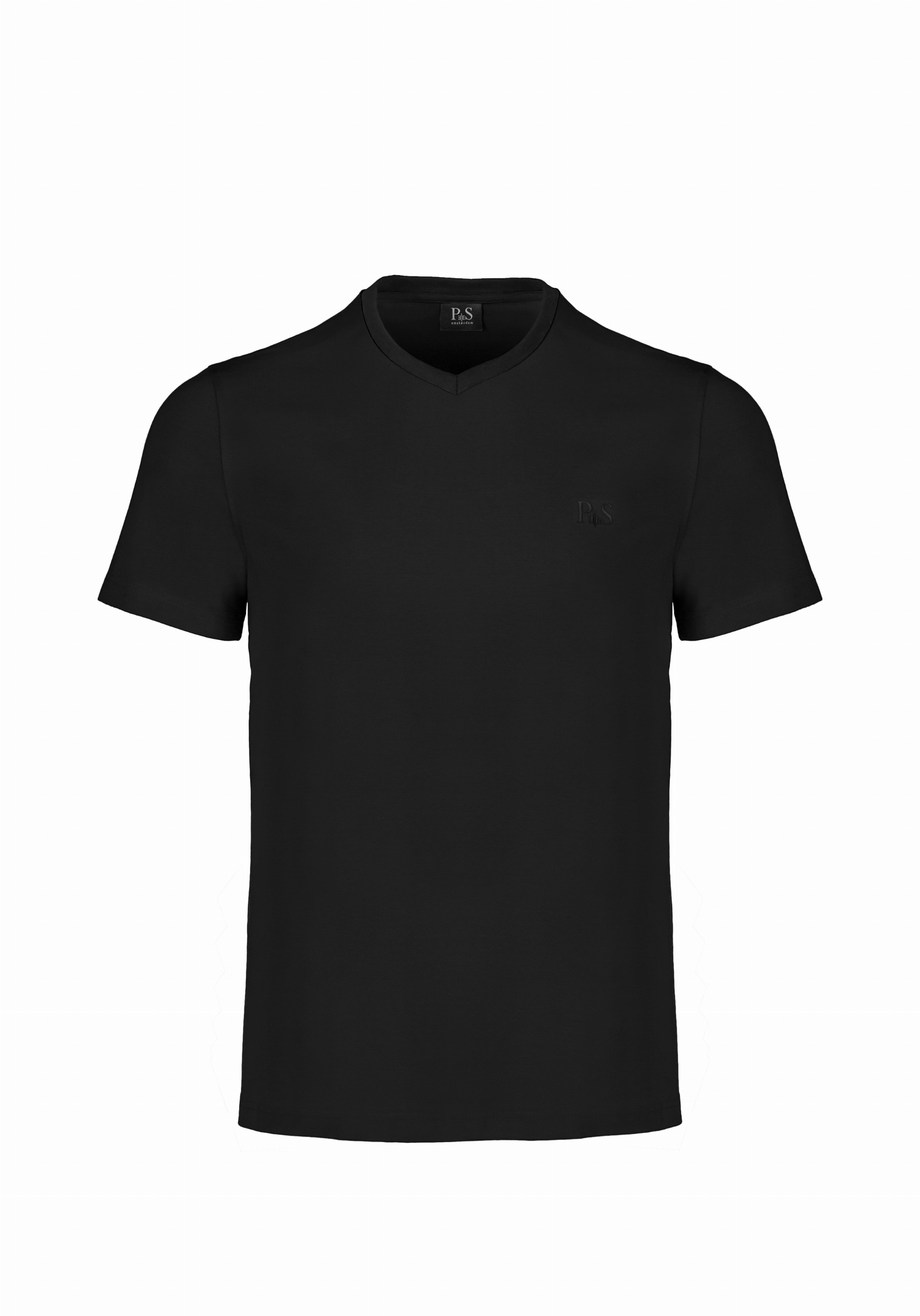 Shirt van katoen en cashmere | Black
