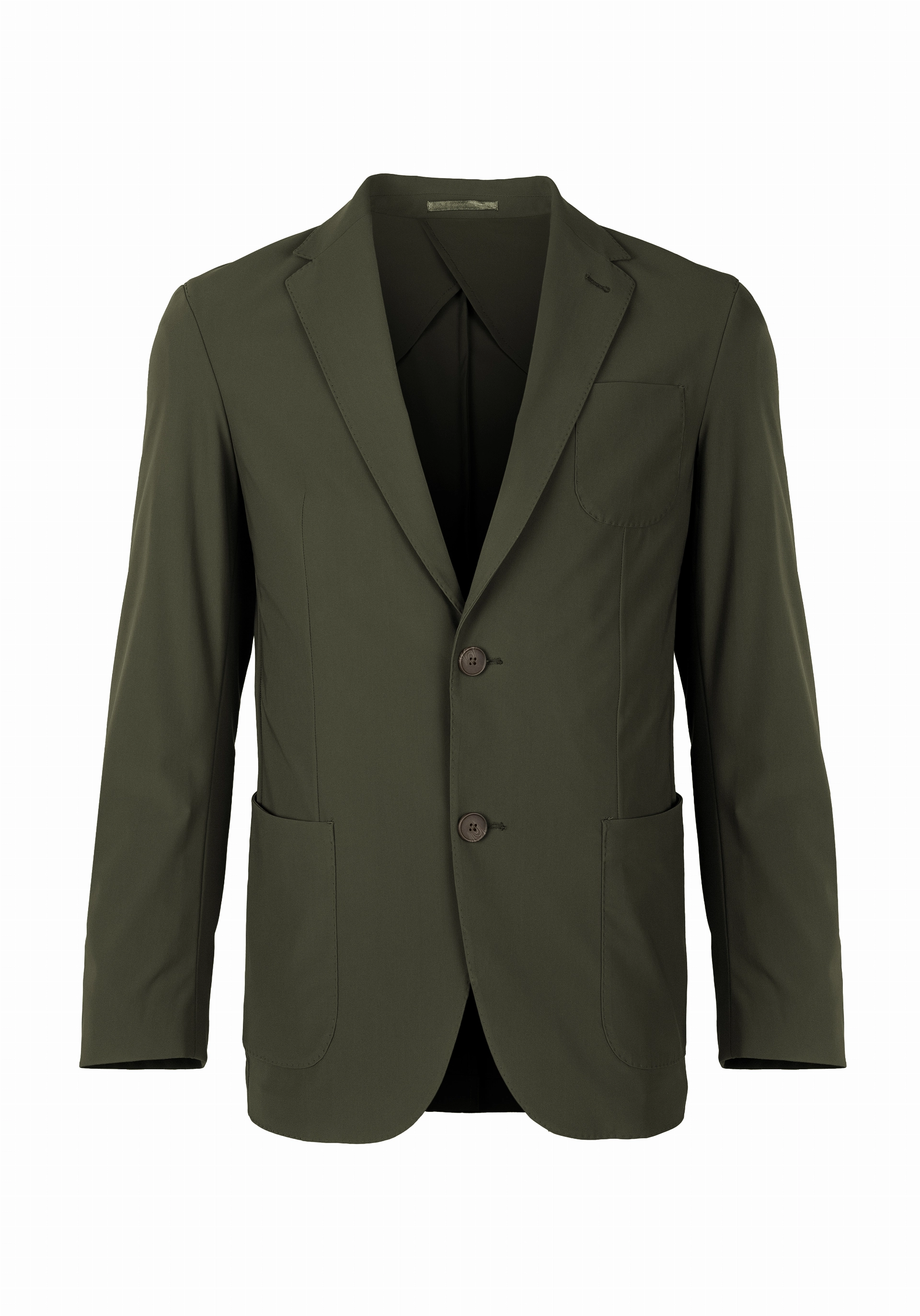 Shirt van katoen en cashmere | Green