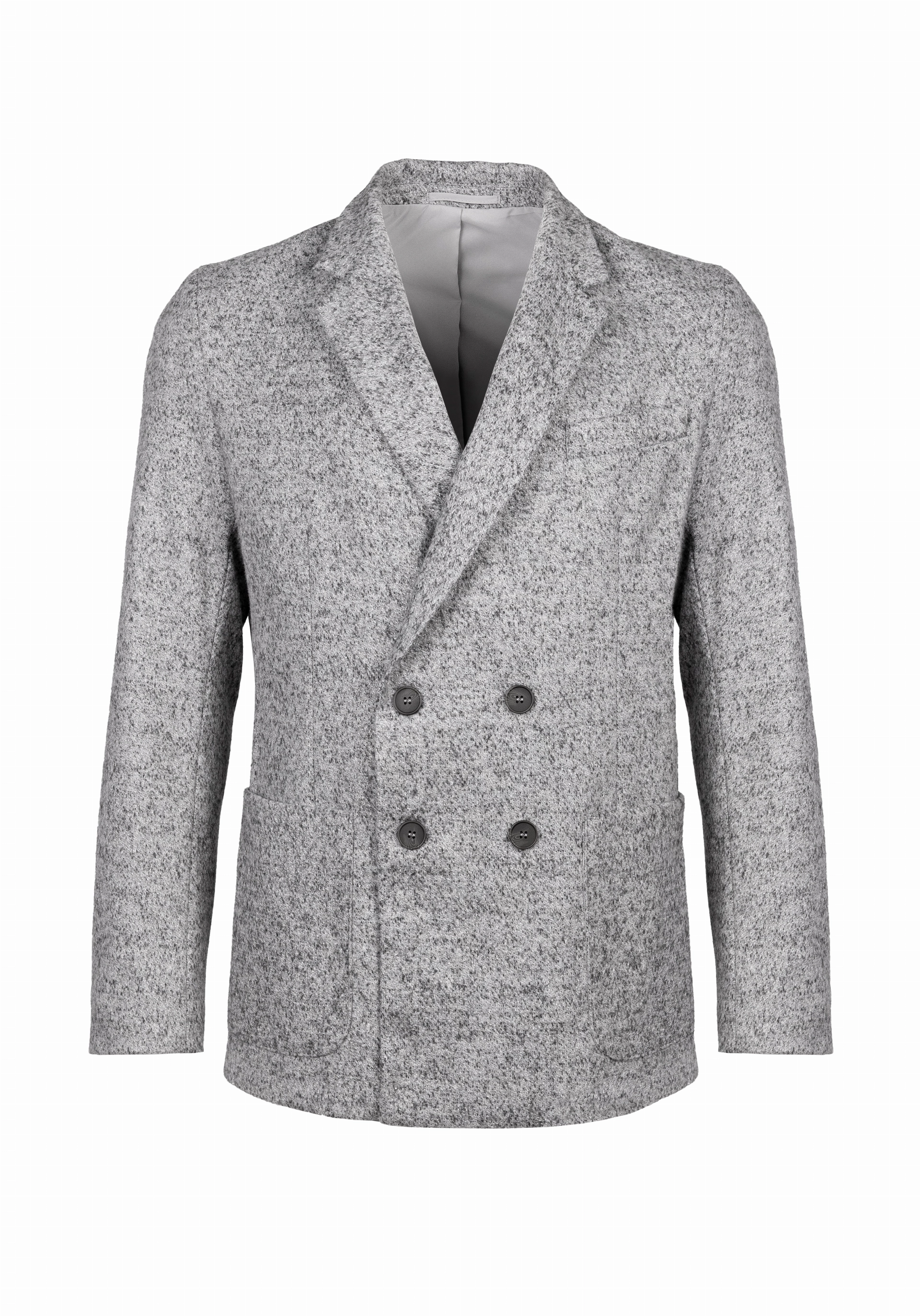 Shirt van katoen en cashmere | Grey