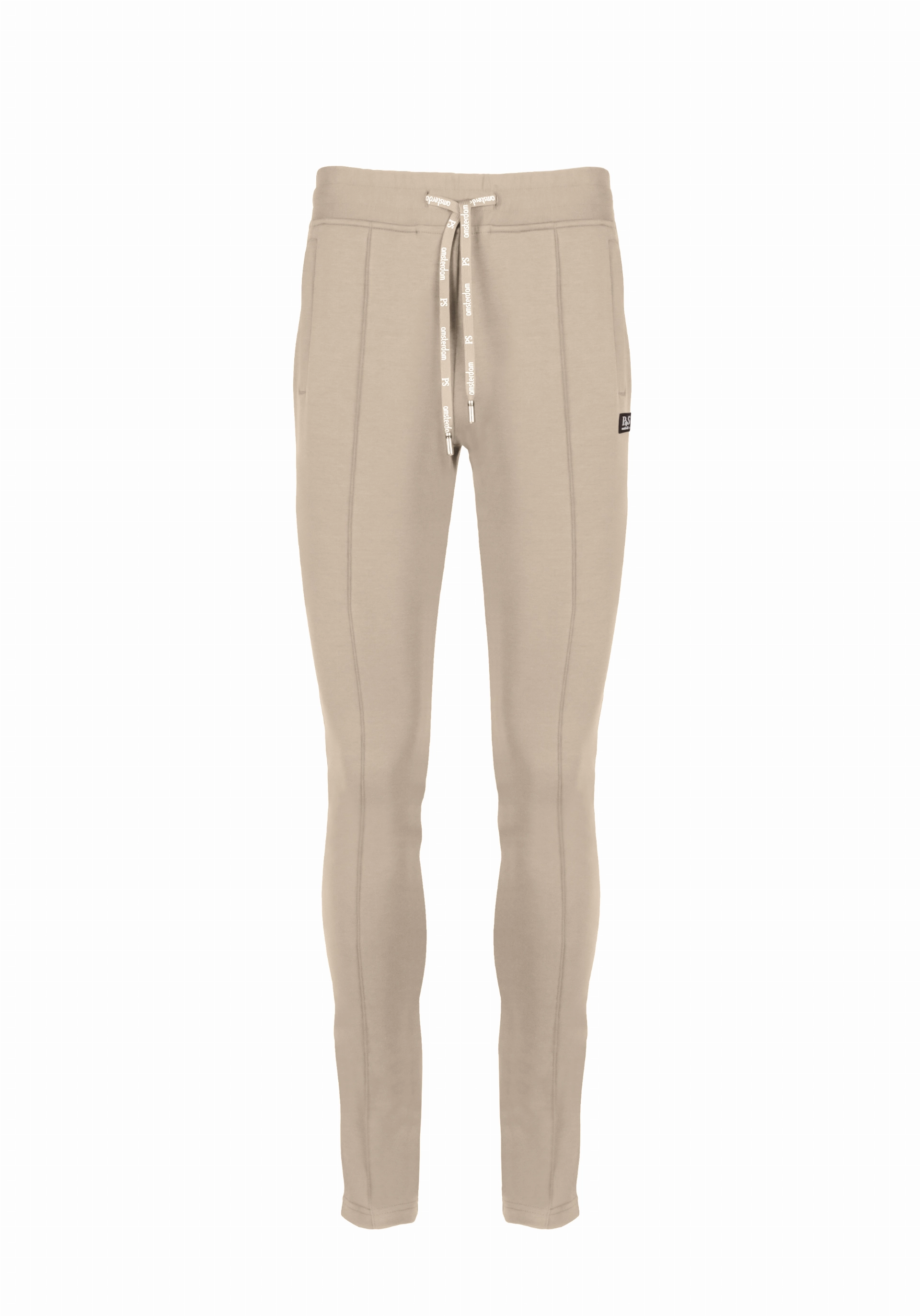 Shirt van katoen en cashmere | Beige